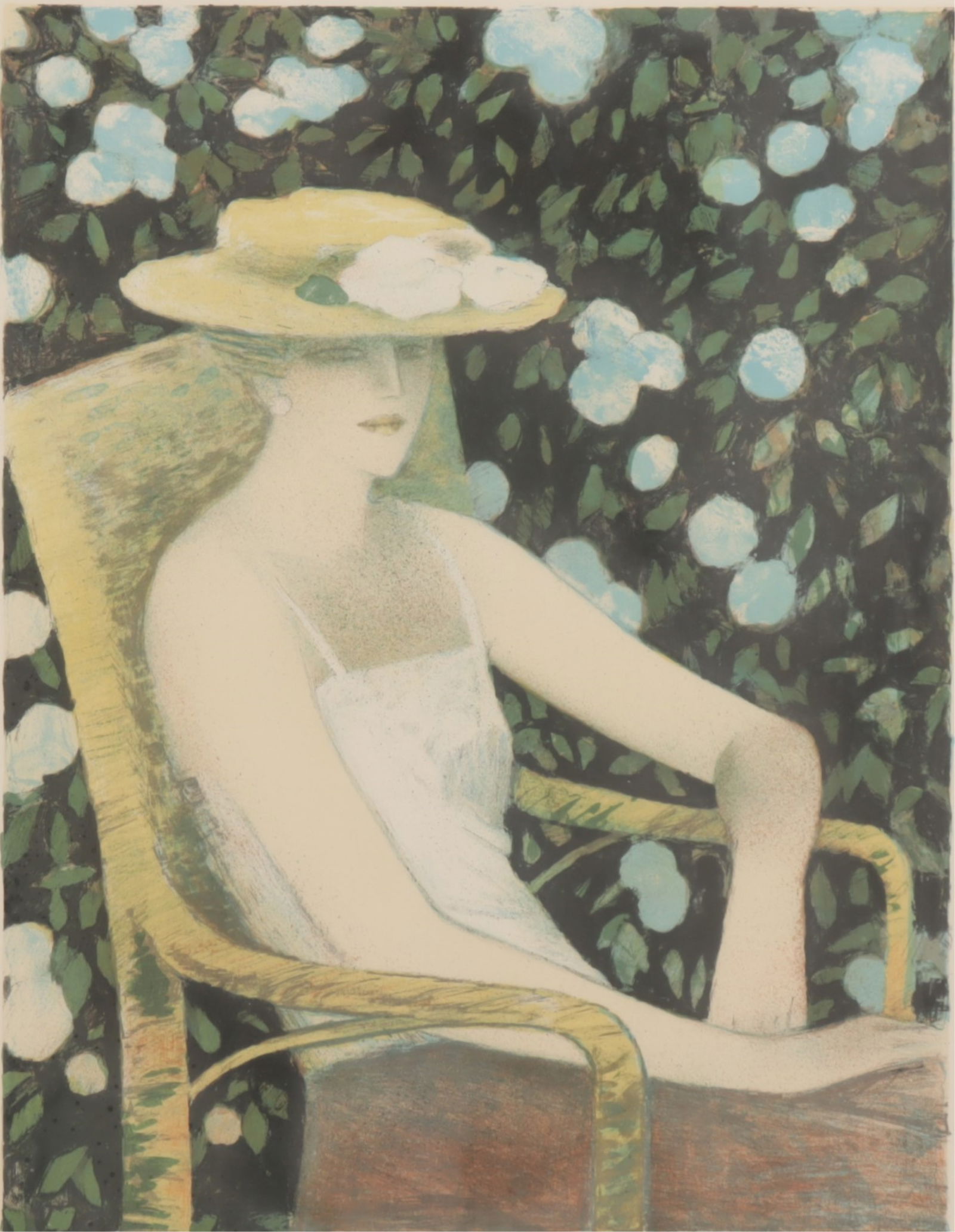 Jean-Pierre Cassigneul - Seated Woman Lithograph (1 of 8)