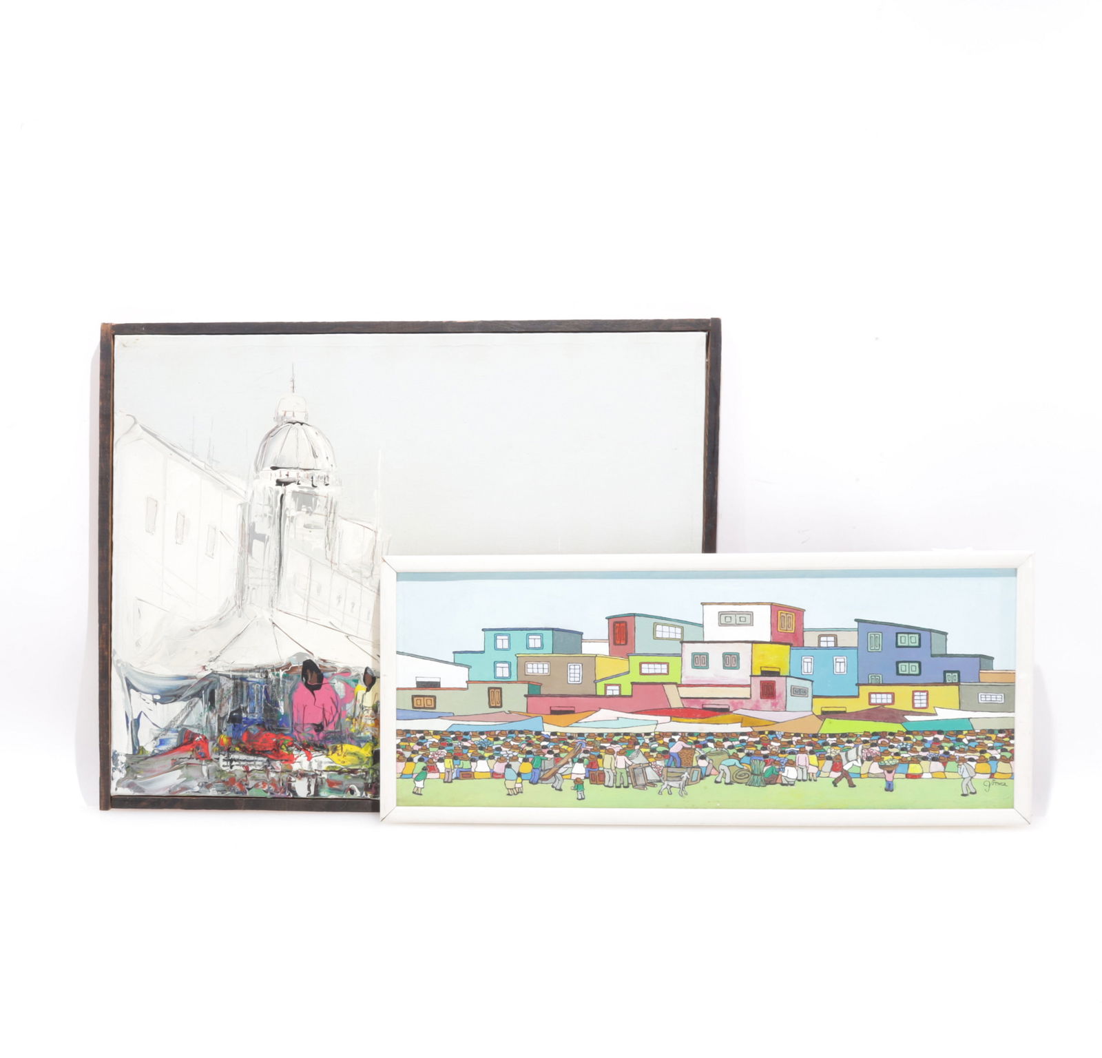 20th C. - Gomez - Open Market, paintings (1 of 9)