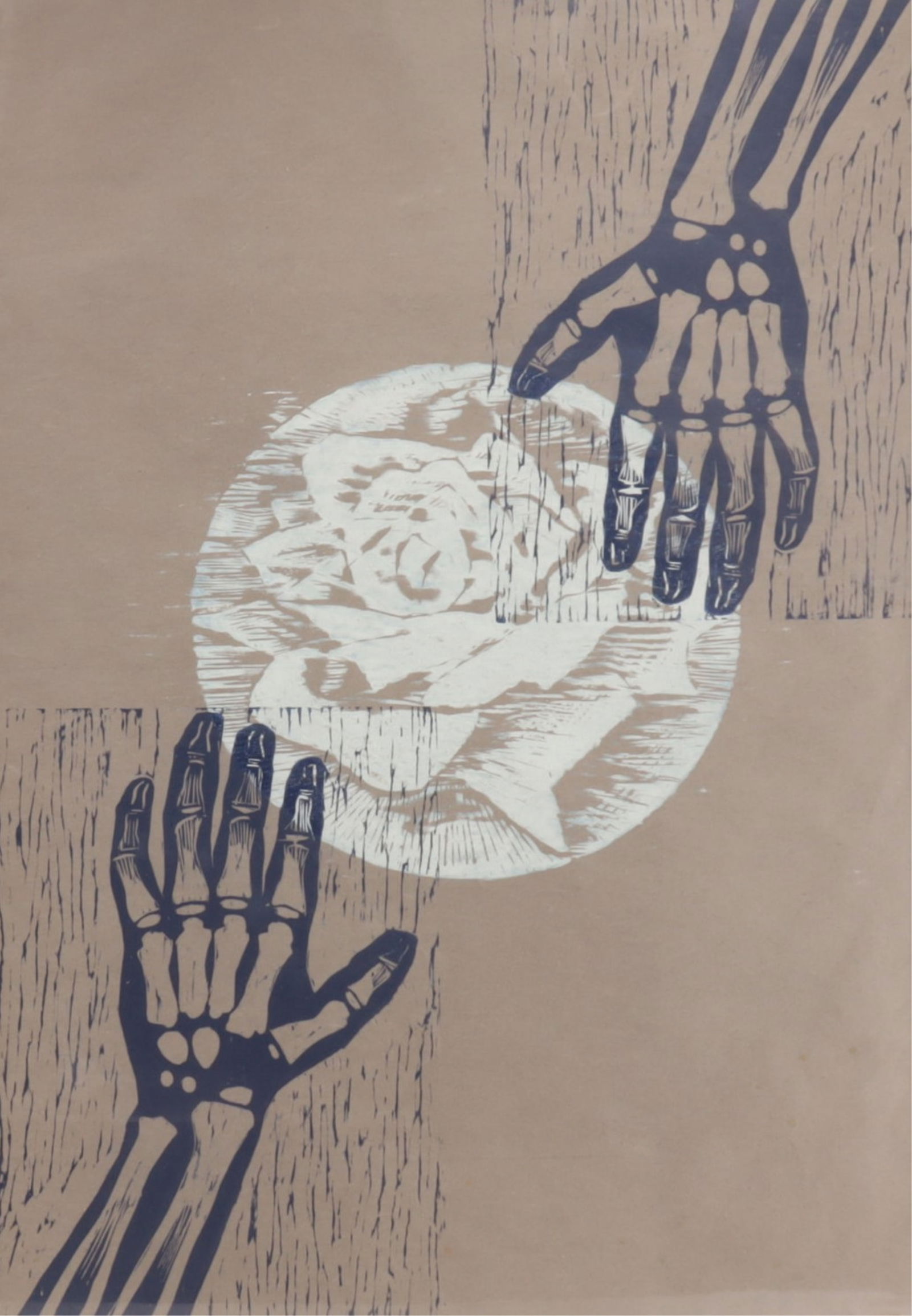 Lowell Nesbitt - X Hands and Rose, 1964 (1 of 6)