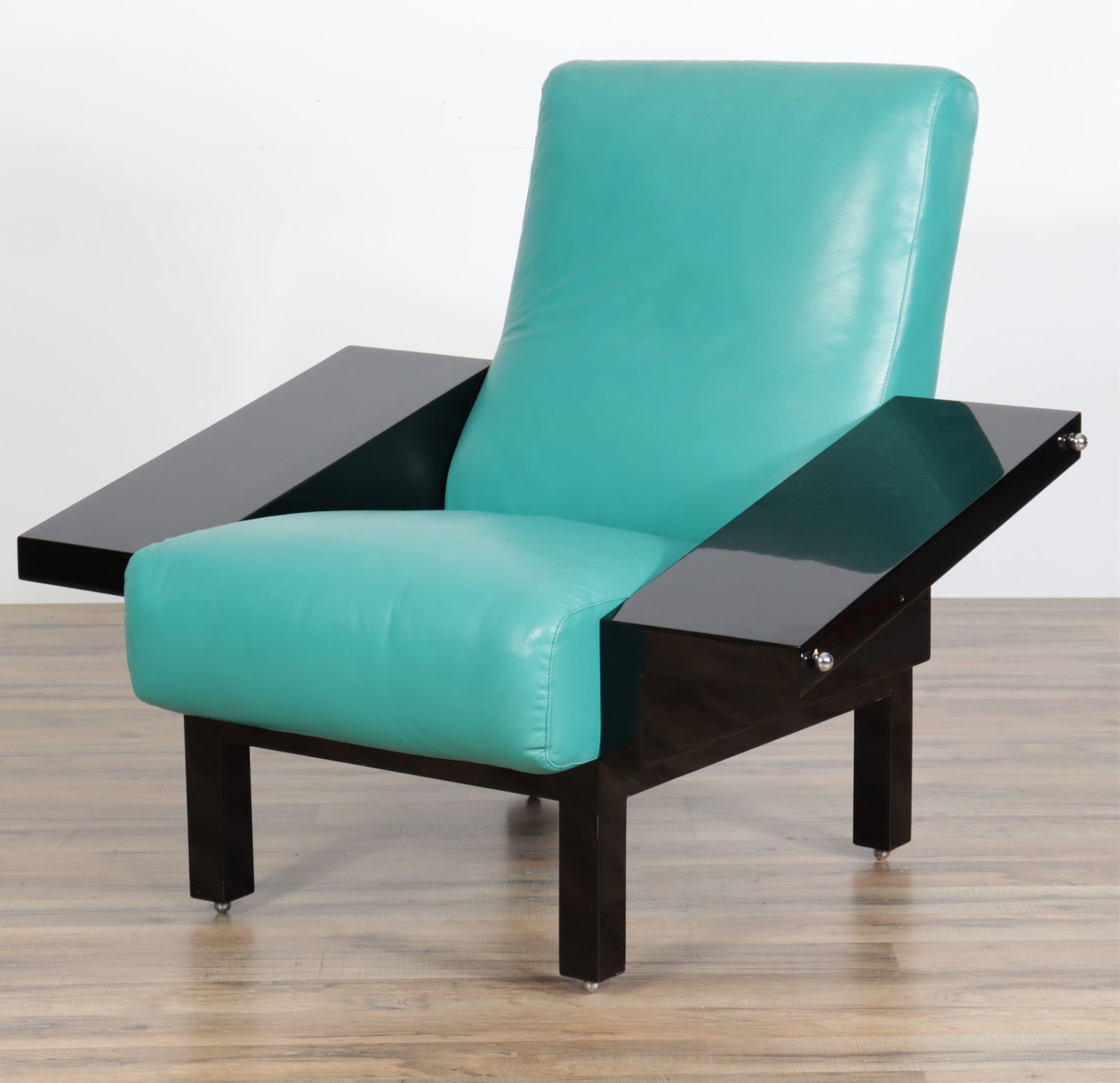Post Modern Black Lacquered Amorphic Armchair (1 of 10)