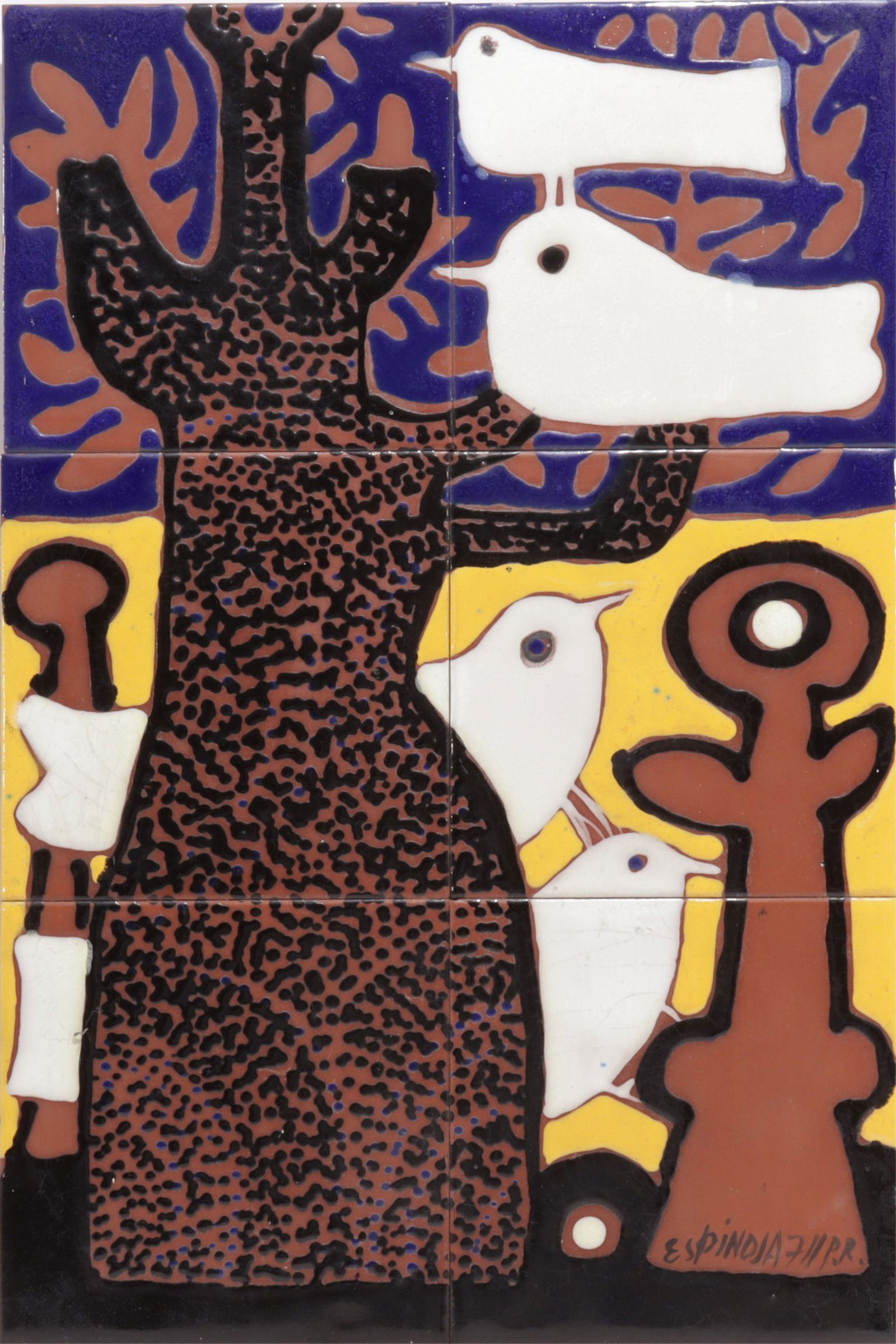 Susana Espinosa - Doves - tile on board (1 of 5)