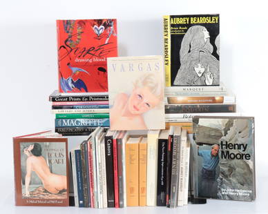 European Artists Renaissance - Modern: Collection of Mostly European and South American Artists books time period expanding from Renaissance through Modern includes Aubrey Beardsley, Eric Gill, Henry Moore, Poussin, Botero, Magritte, Picas