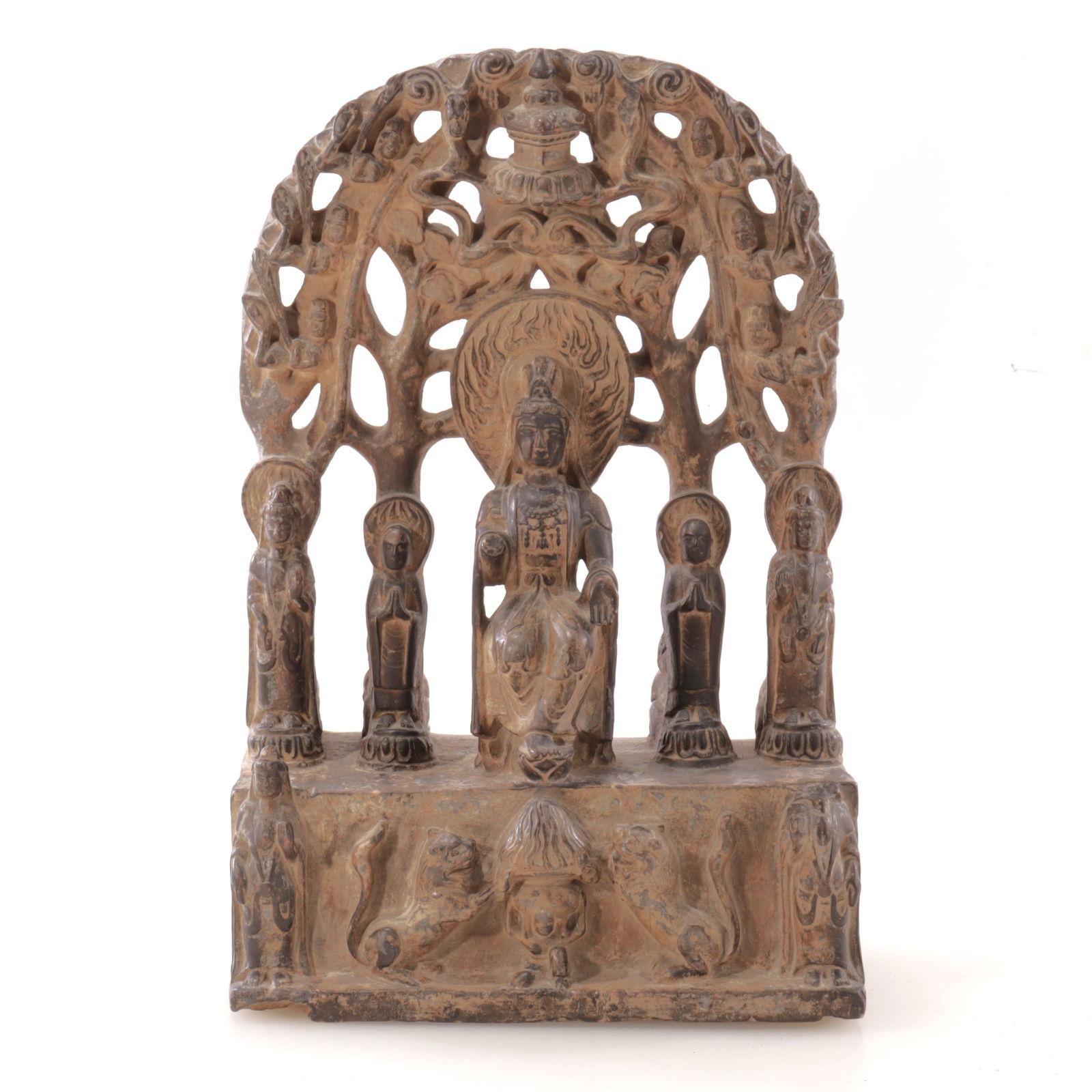 South East Asian Carved Stone Altarpiece (1 of 10)