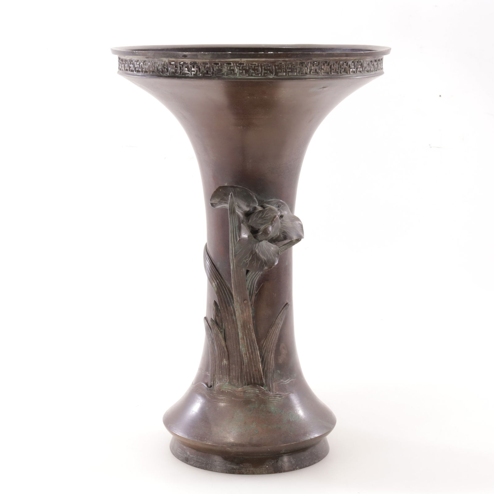 Japanese Bronze Trumpet Vase (1 of 7)