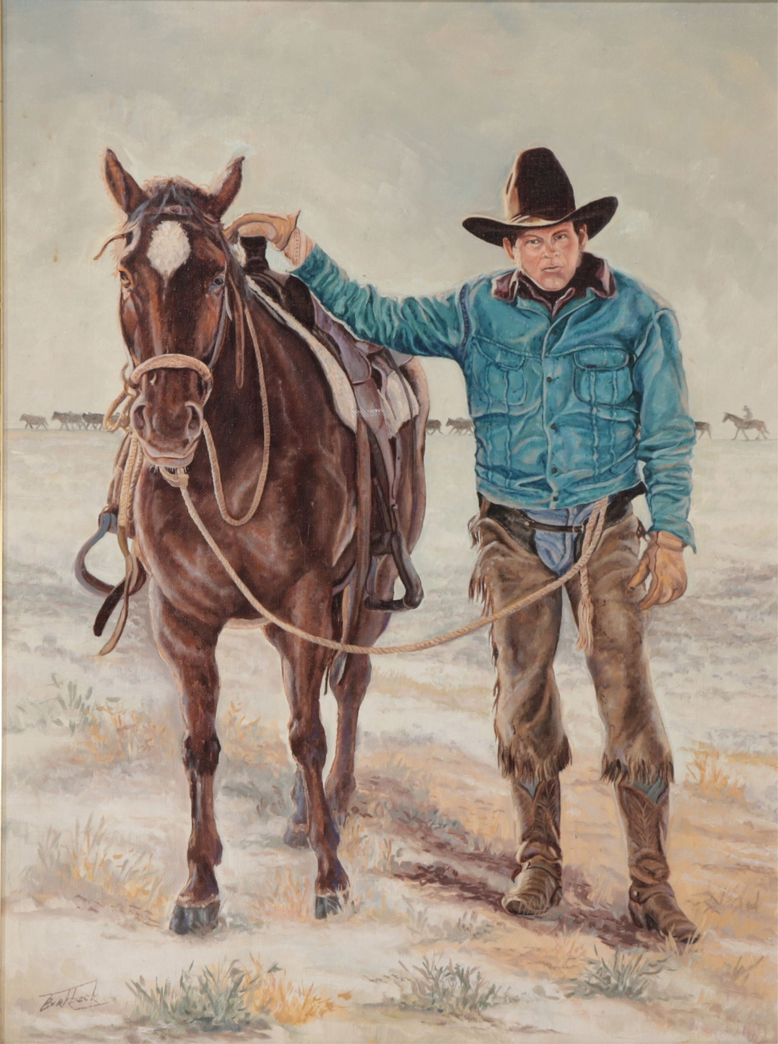 Thomas S. Birkbeck - Man with Horse - O/C (1 of 5)