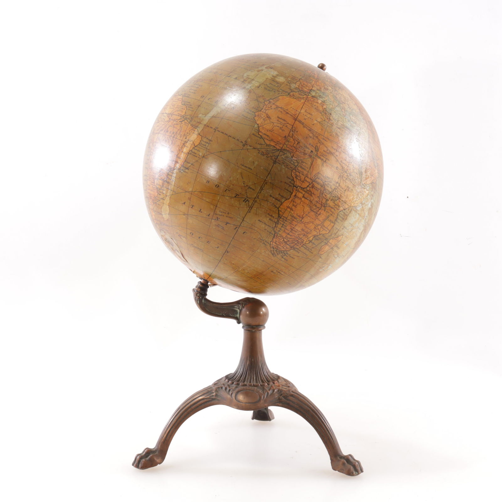 Bacon 12" Terrestrial Globe, Hammet, Boston (1 of 9)