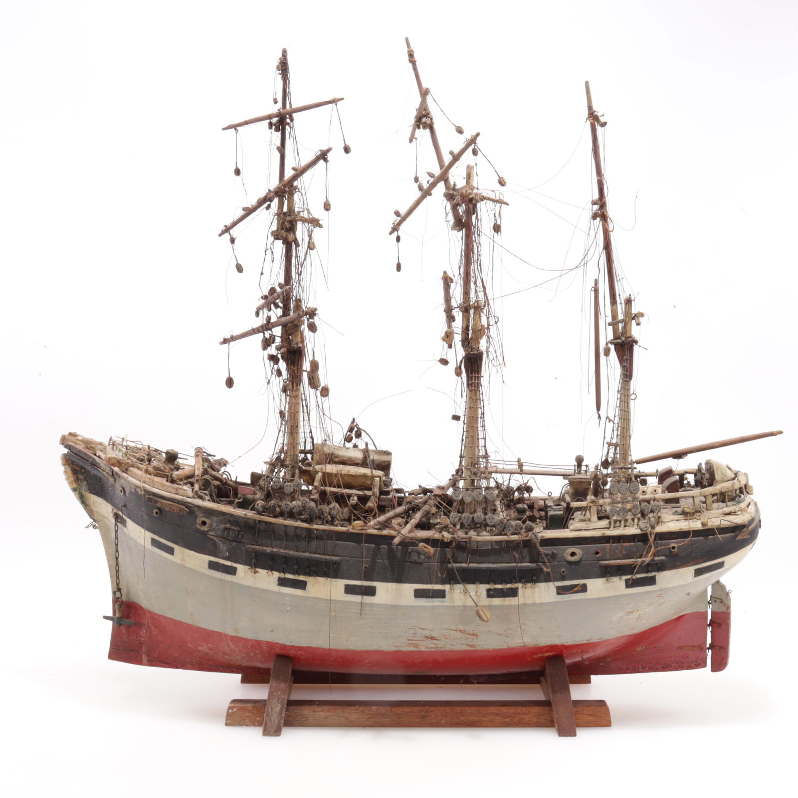 Baltic Painted Ship Model of the Kapella: Baltic Painted Ship Model of the Kapella, signed Kapella Arendal26.25" H x 28" L