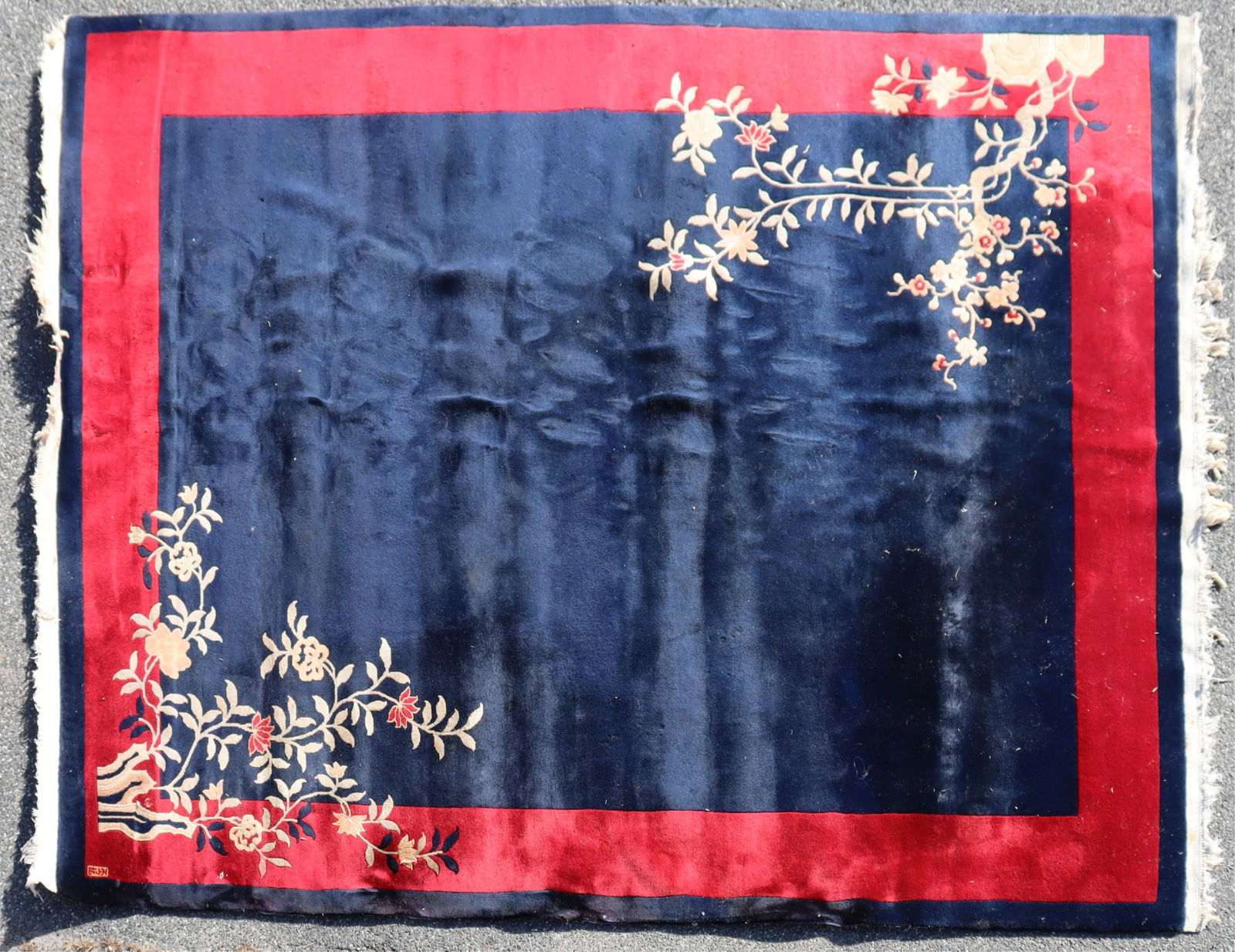 Chinese Nichols Style Wool Rug 8 x 10-2 (1 of 9)