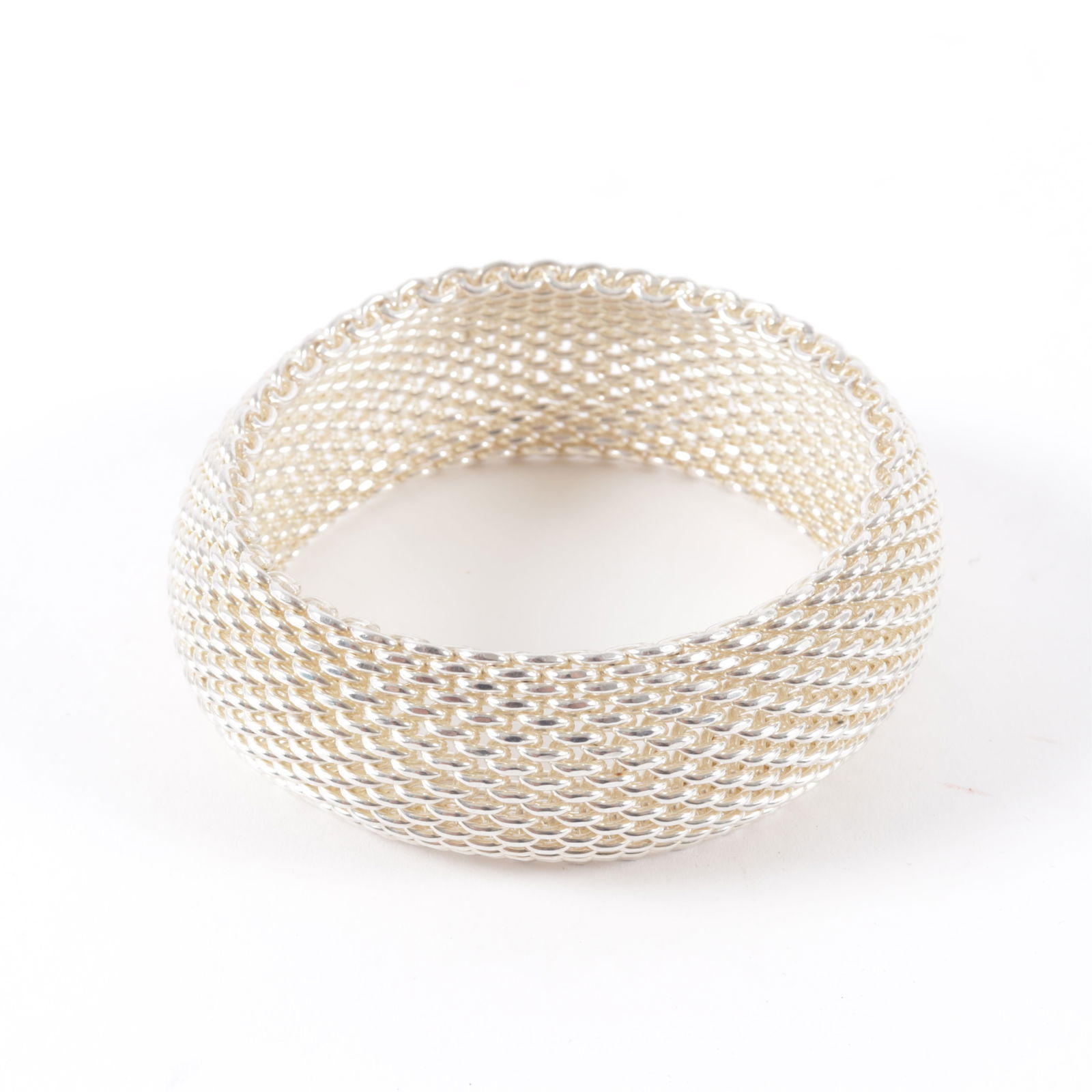 Tiffany & Co Sterling Somerset Mesh Bracelet (1 of 6)