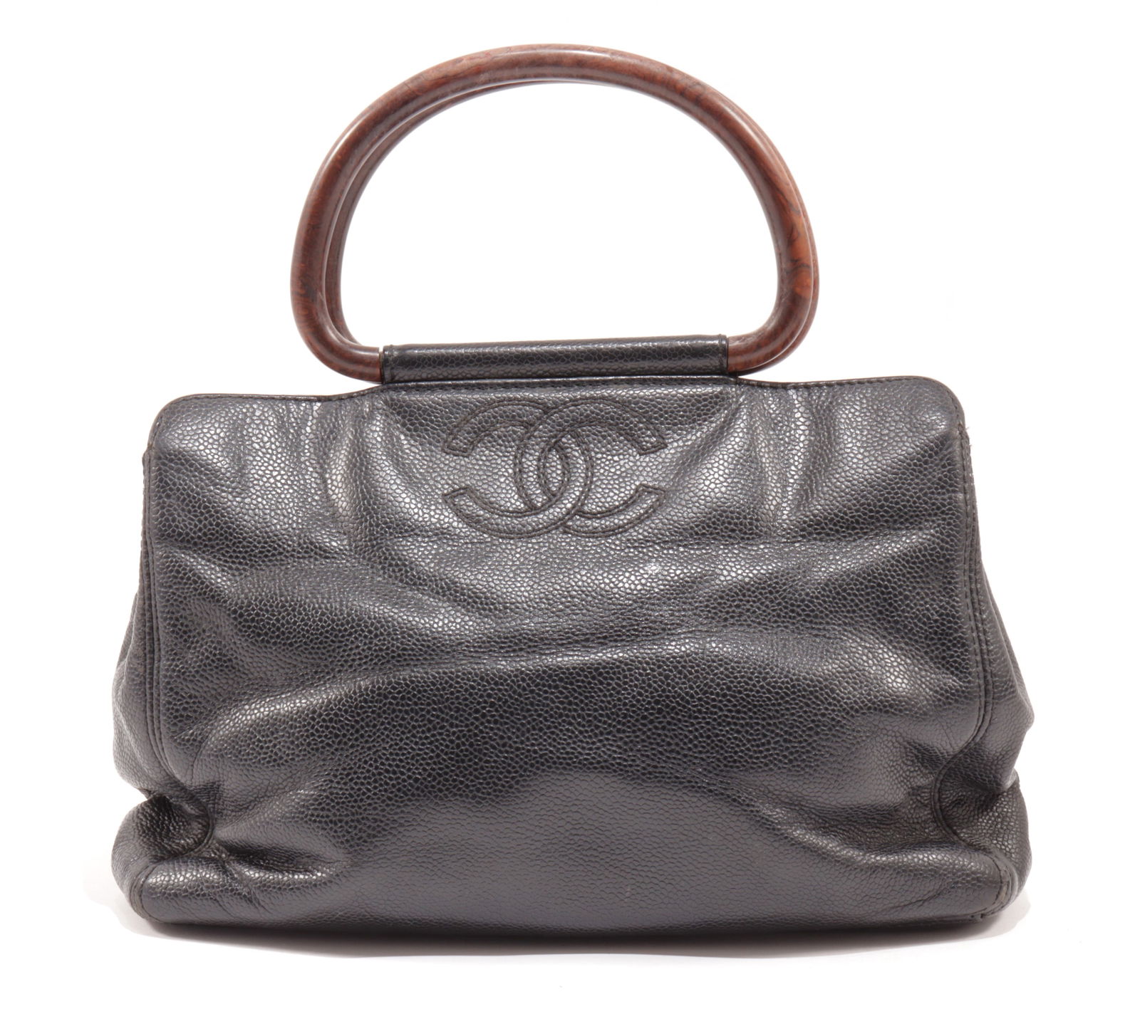 Vintage Chanel Wooden Handle Bag (1 of 5)