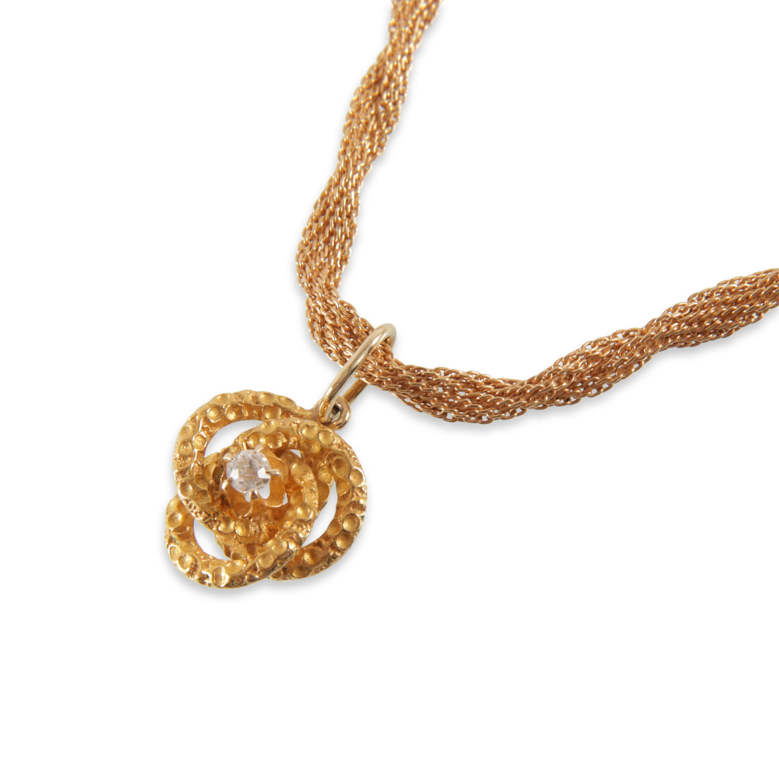 Diamond and 18K Gold Necklace (1 of 2)