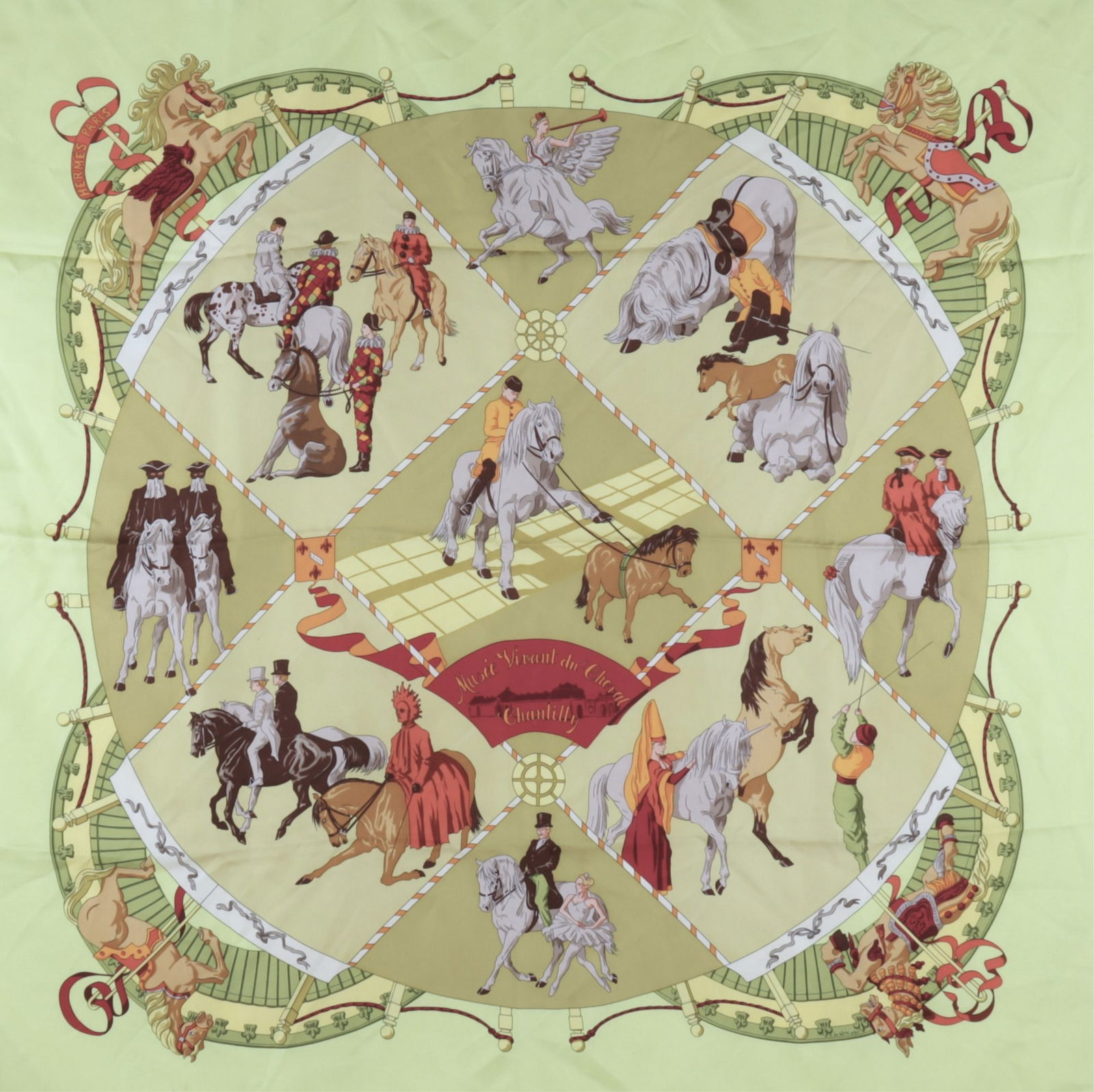 Hermes Musee Vivant du Cheval Chantilly Silk Scarf (1 of 5)