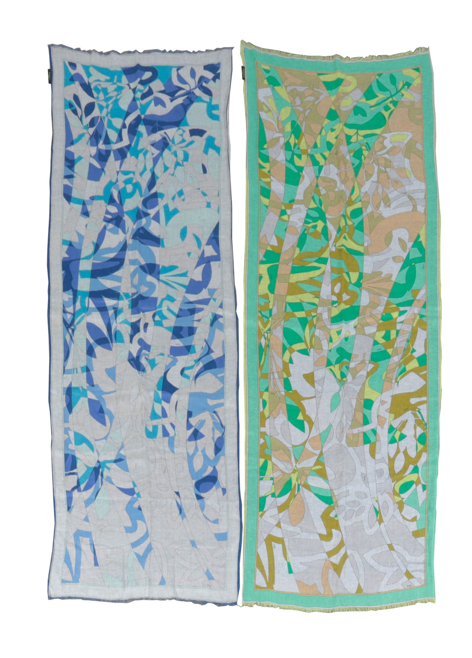 Two Emilio Pucci Linen Scarves (1 of 12)