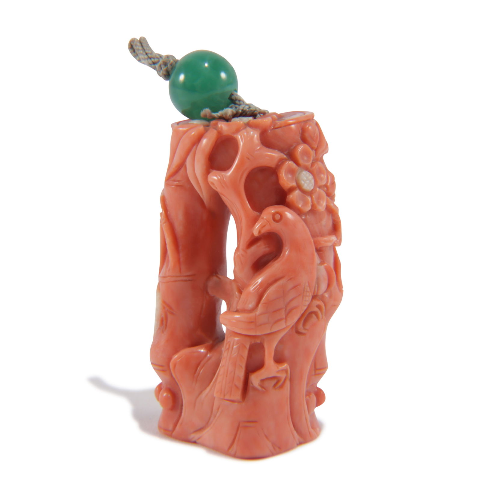 Ornately Carved Coral Pendant (1 of 4)