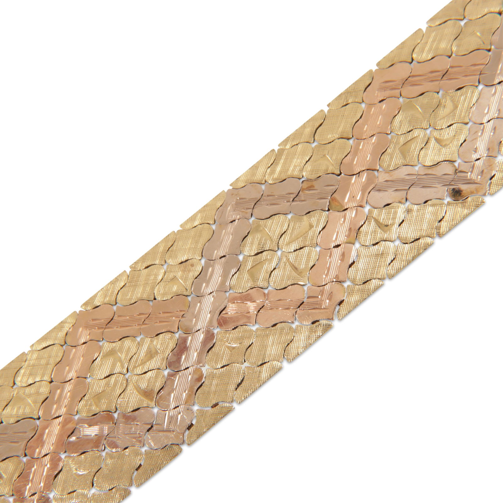 14K Tricolor Gold Bracelet (1 of 4)