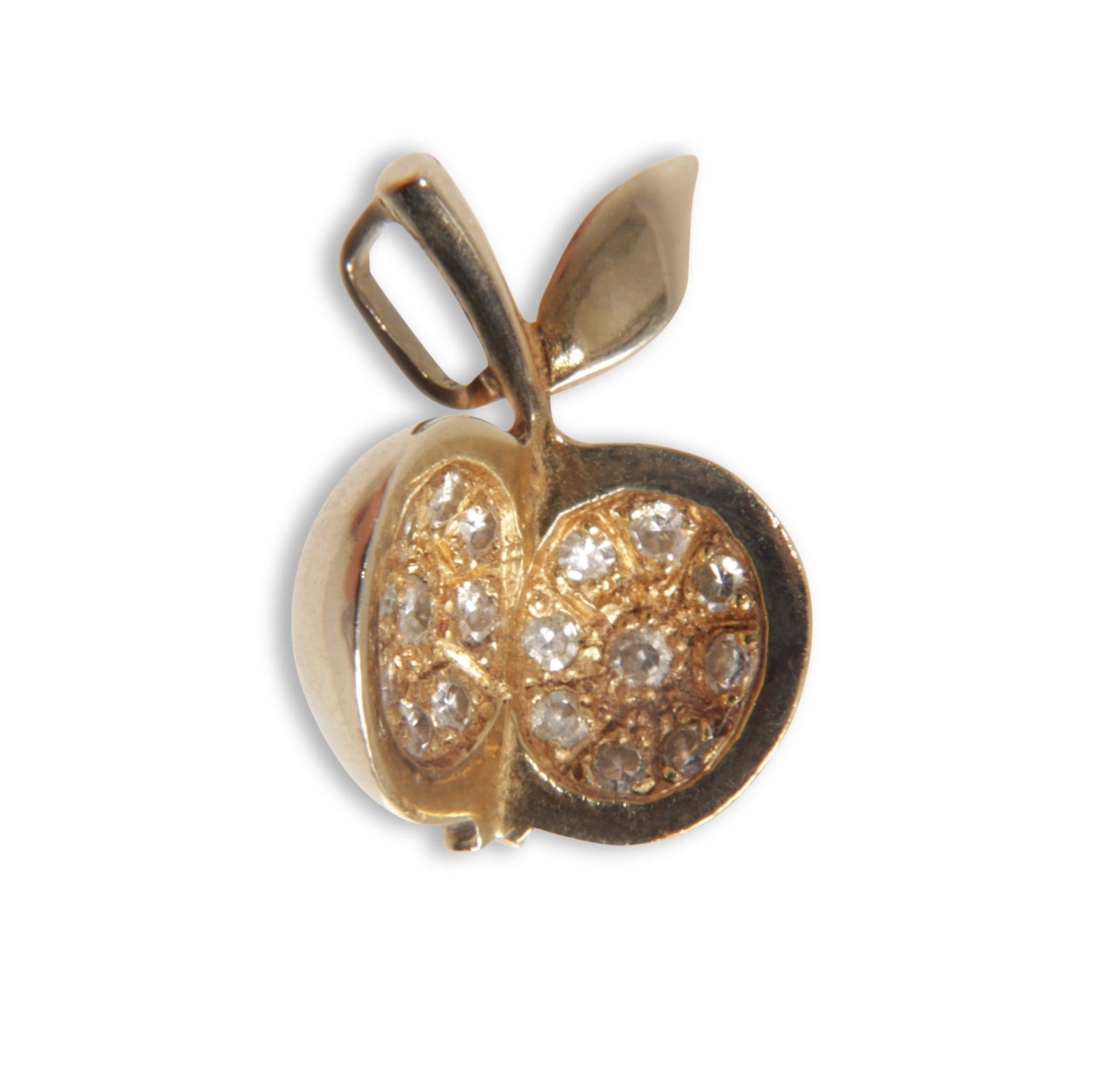 Pave Diamond 14K Apple Charm (1 of 3)