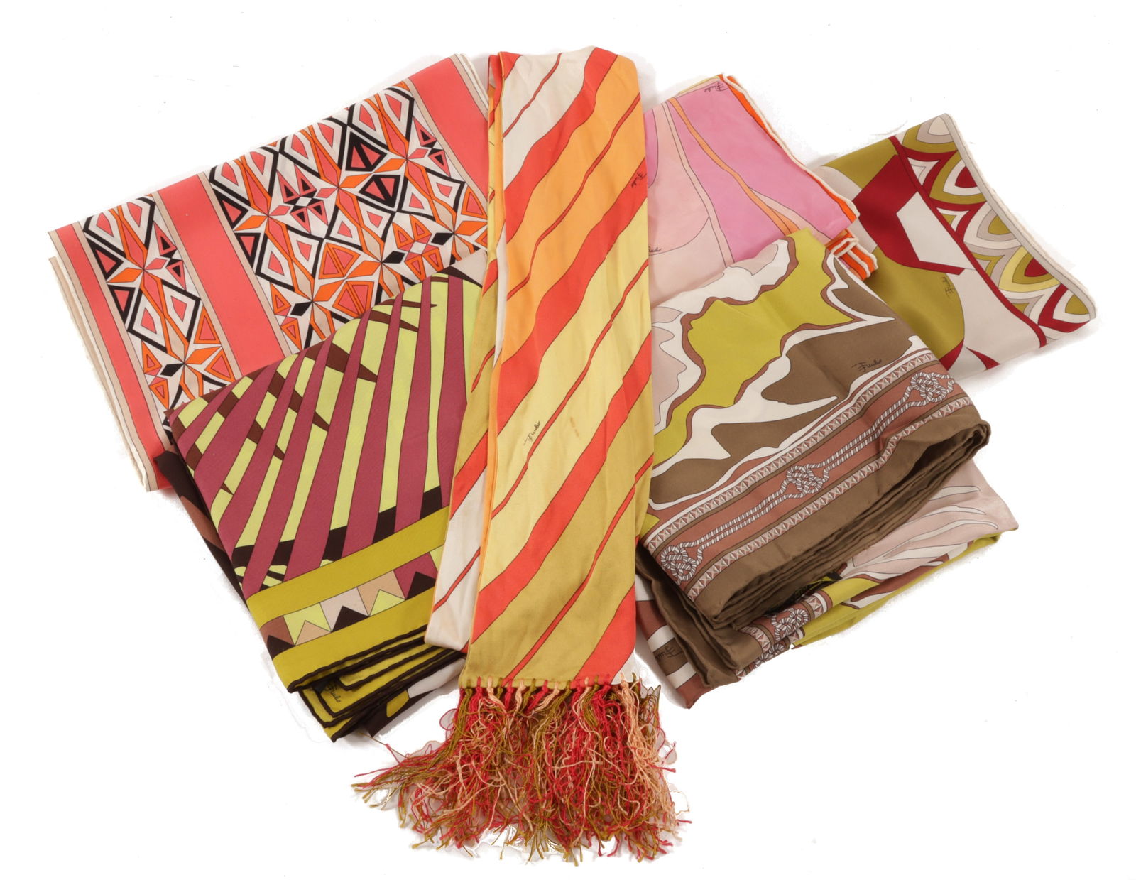 Group of Emilio Pucci Silk Scarves (1 of 11)