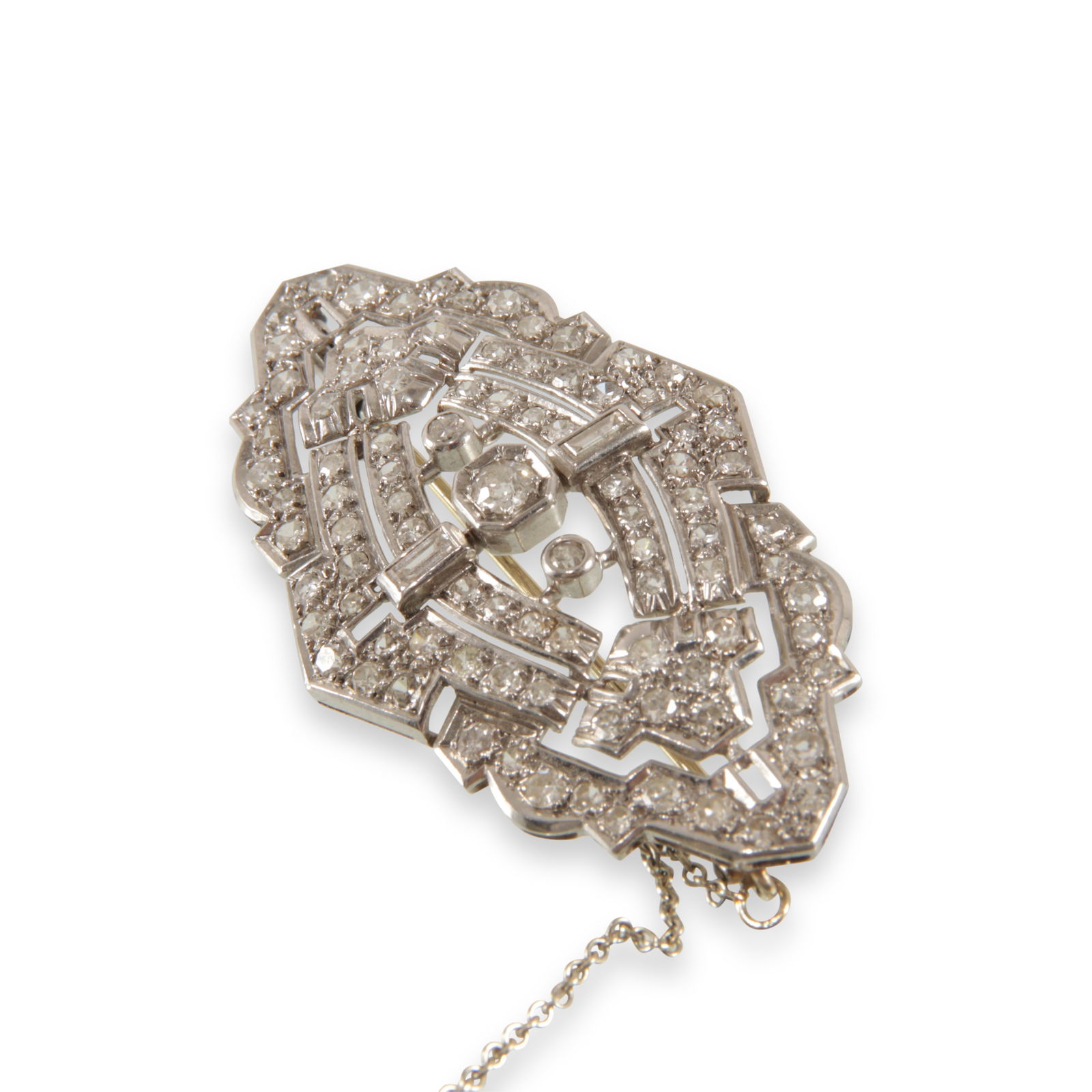 Art Deco Style Diamond Brooch (1 of 3)