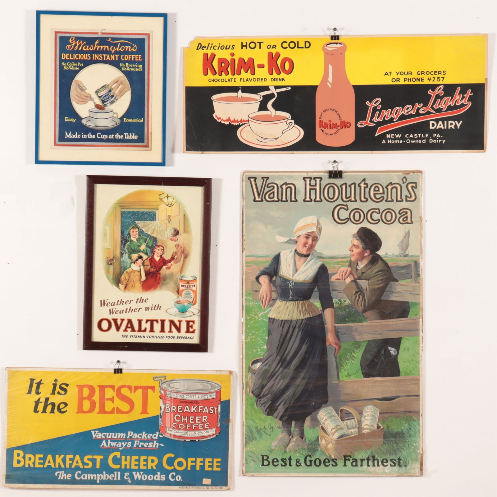 Vintage Chocolate & Coffee Related Paper Ads (1 of 8)