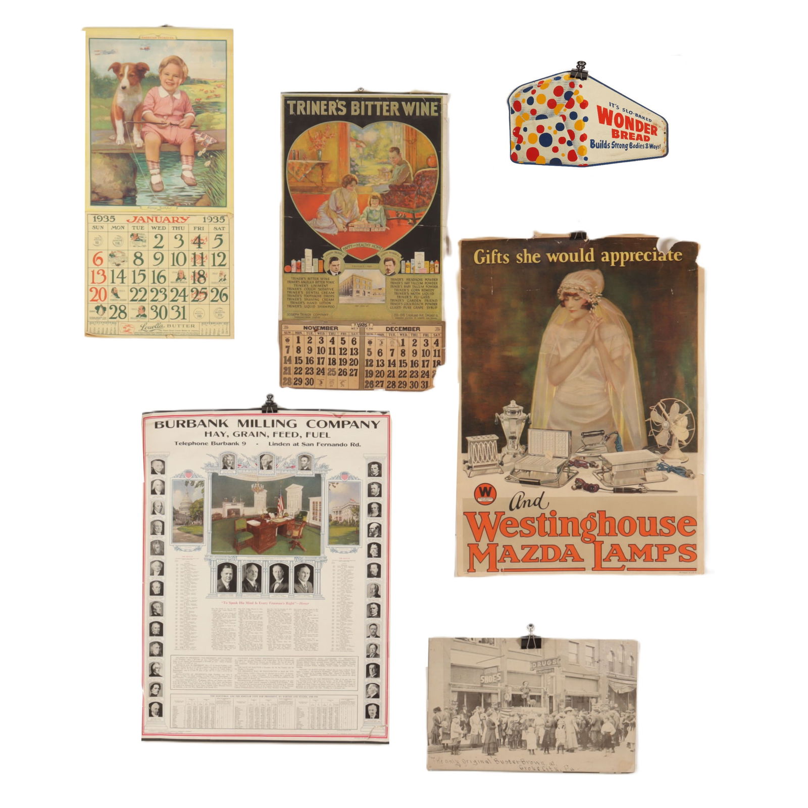 Vintage Paper & Wonder Bread Tin Sign (1 of 13)