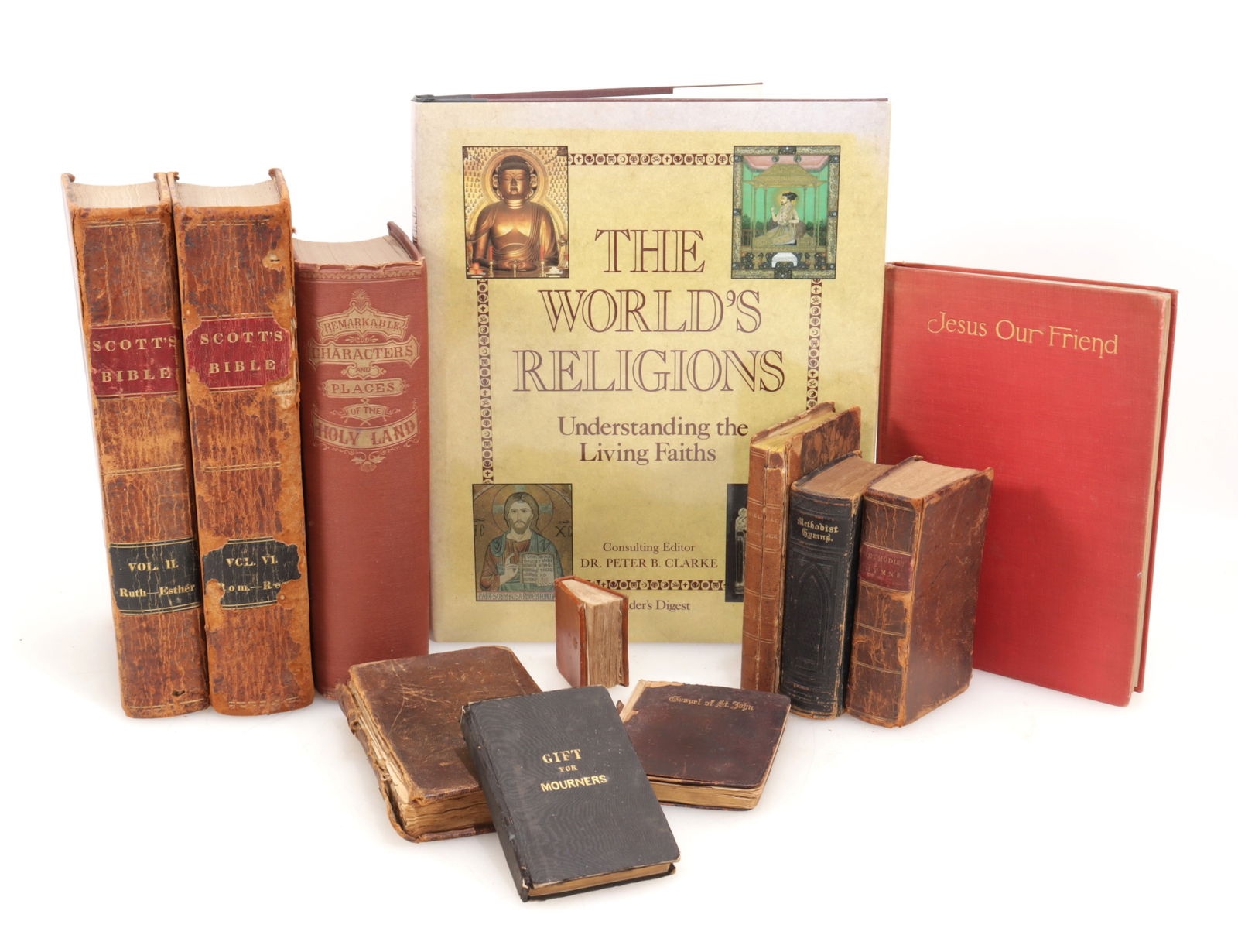 RELIGOUS ANTIQUE BOOK LOT (1 of 7)