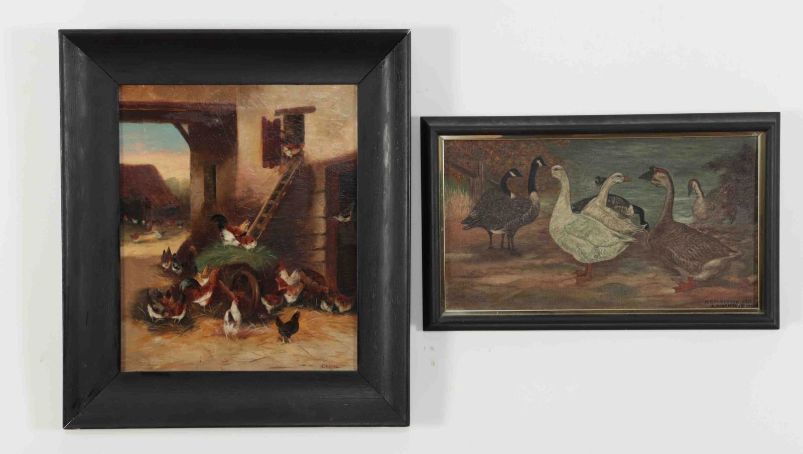 Two Barnyard Scenes - O/C (1 of 10)