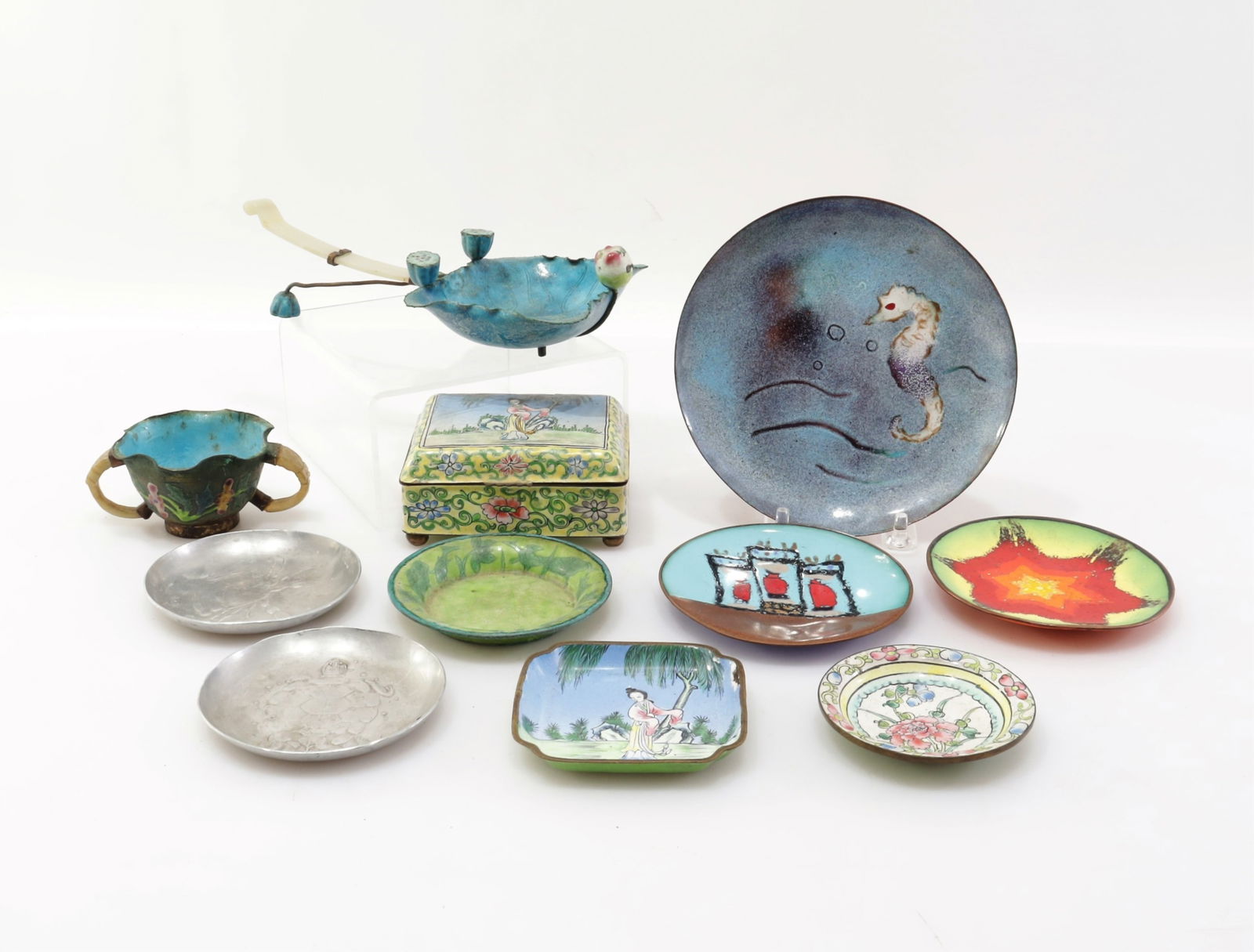 Chinese & Modern Jade & Enameled Table Objects (1 of 17)