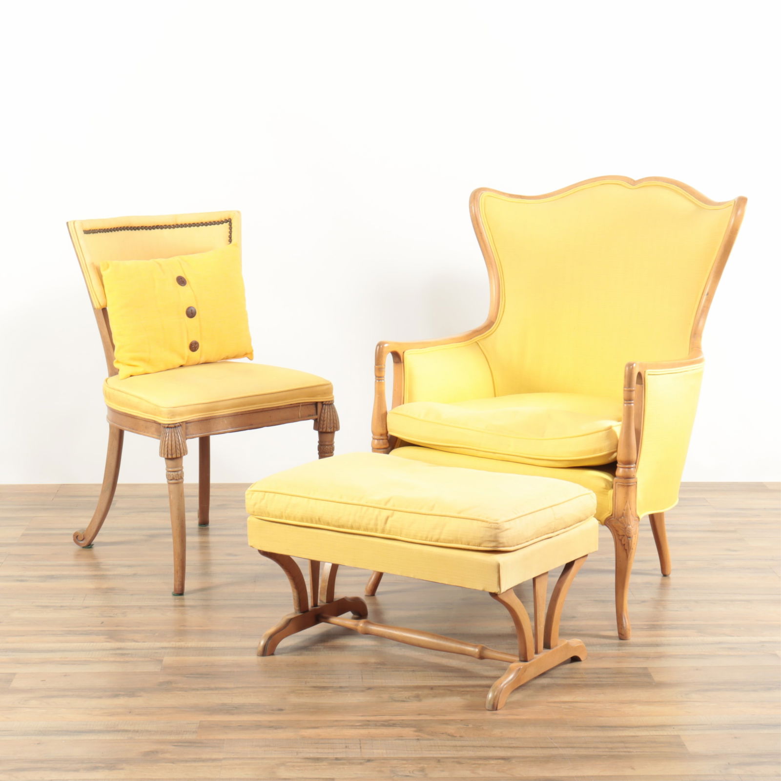 1940s Bleached Mahogany Seating Suite (1 of 6)