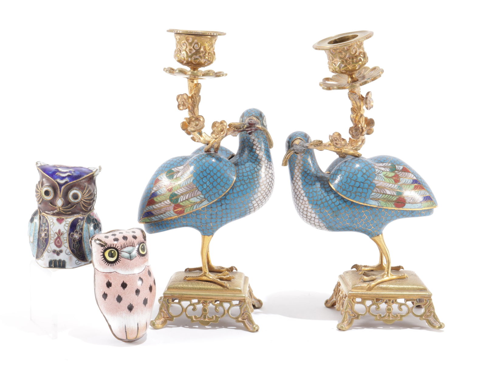 Chinese Cloisonne Birds & Boxes (1 of 6)
