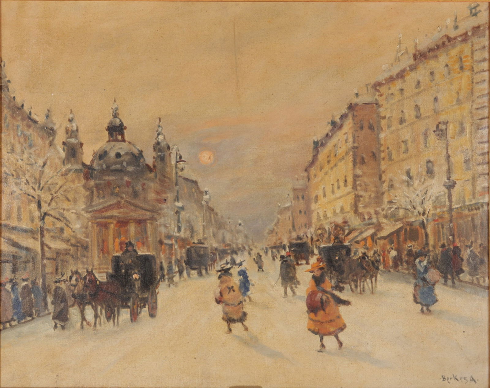 Antal Berkes - Street Scene - O/C (1 of 8)