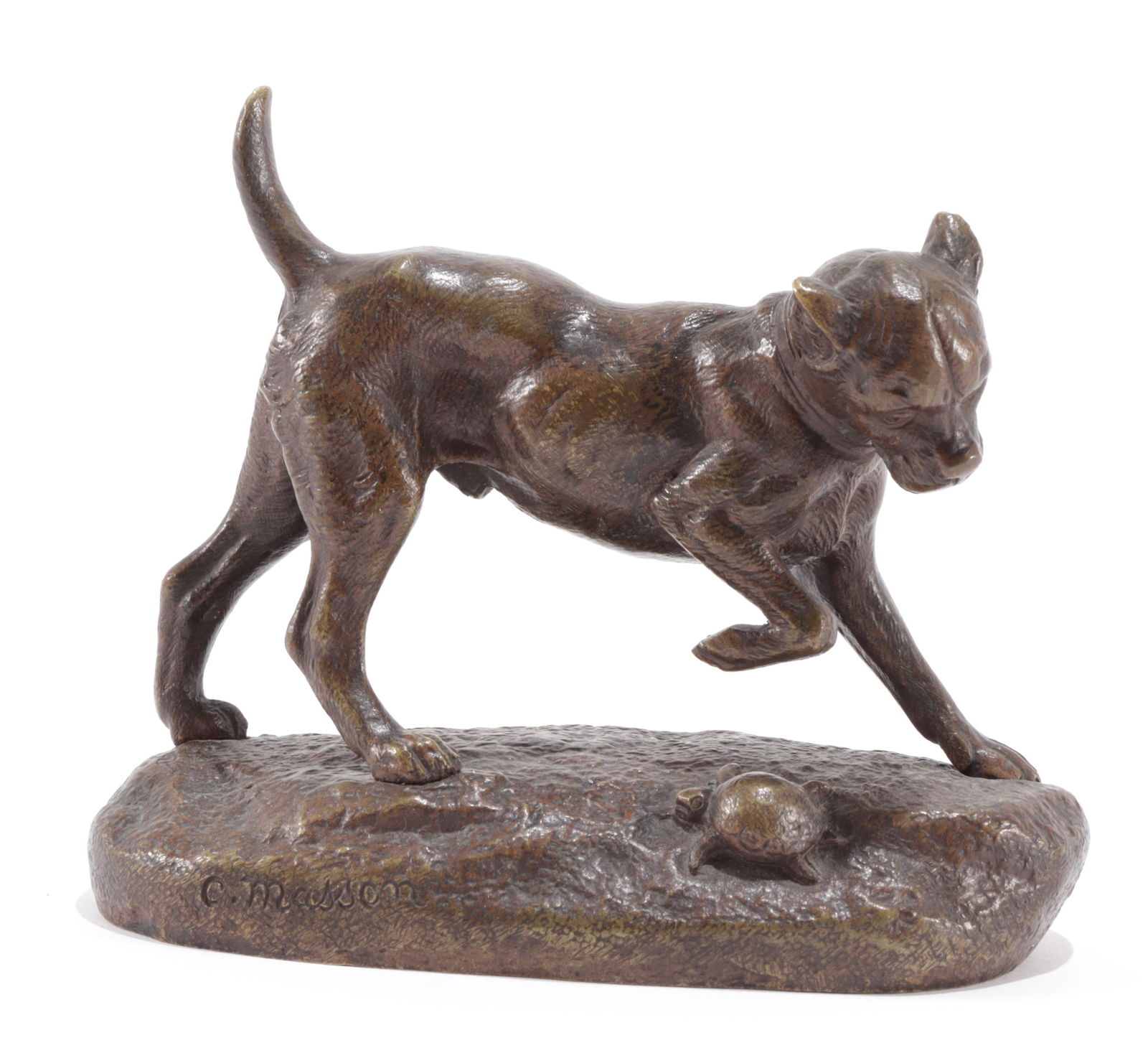 Clovis Edmond Masson - Dog & Turtle Bronze (1 of 5)