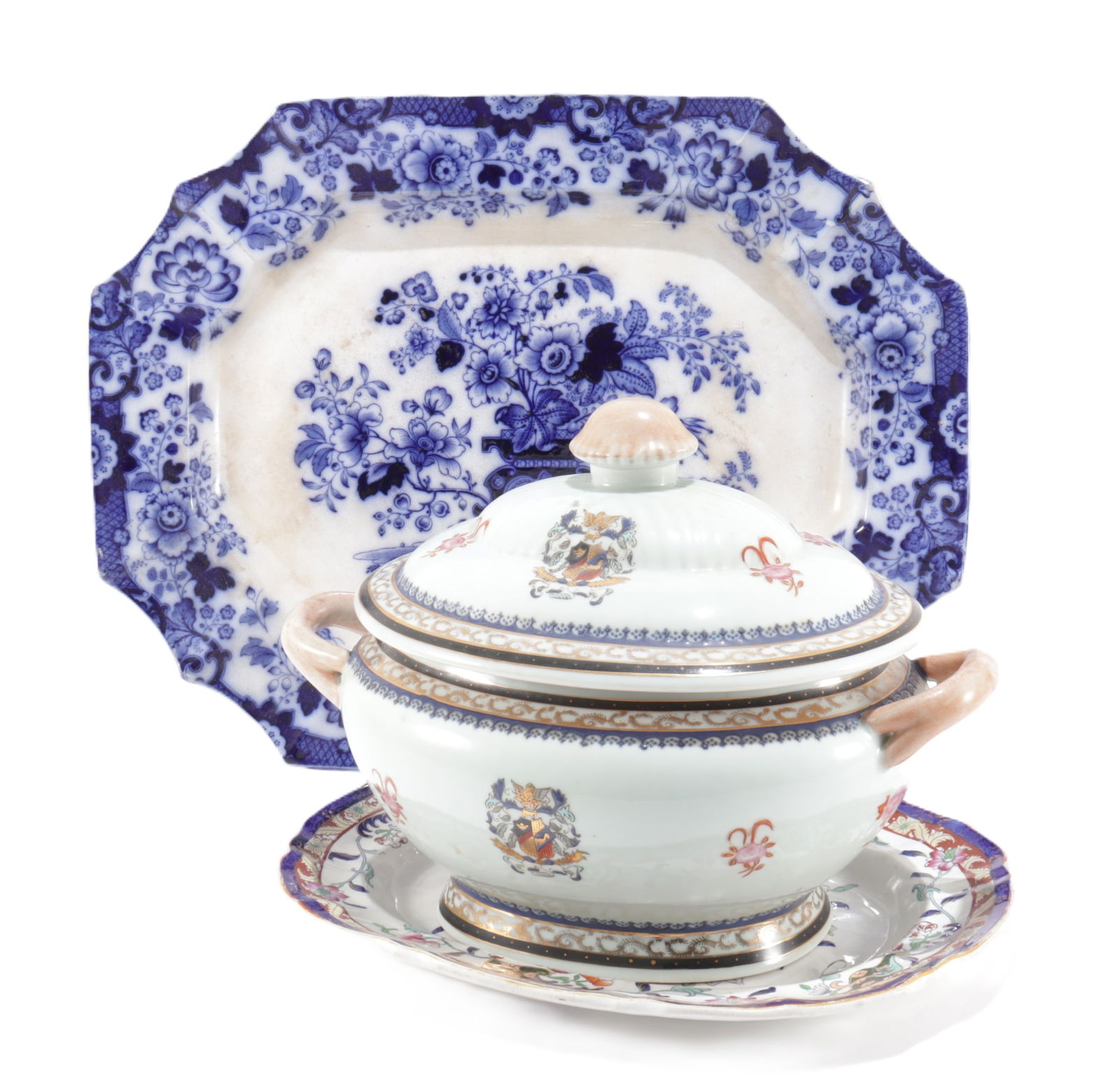 Victorian Ironstone Platters & Tureen (1 of 11)