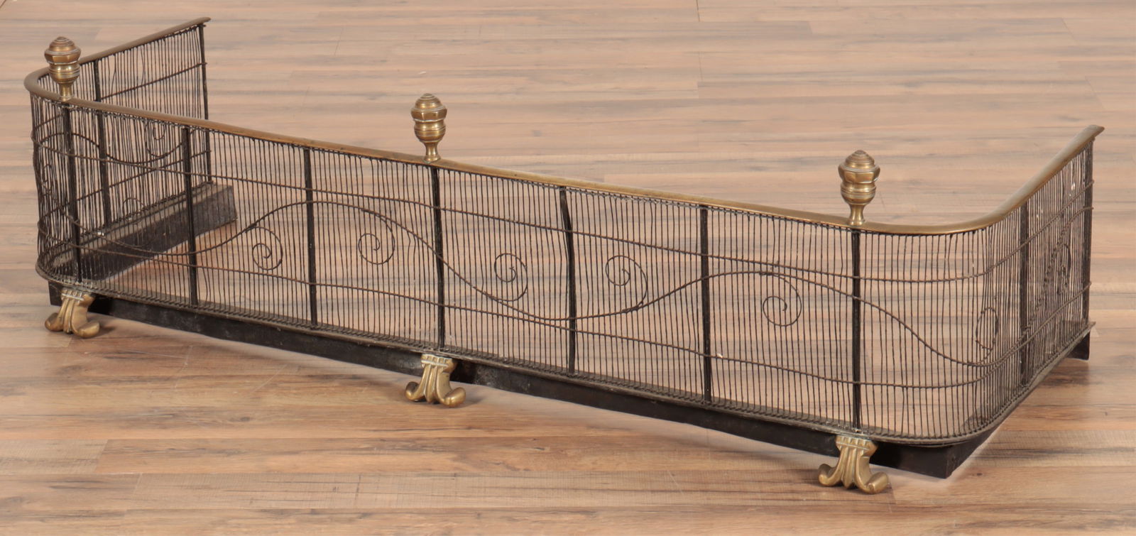 Late Regency Brass and Wire Fire Fender, E 19th C (1 of 5)