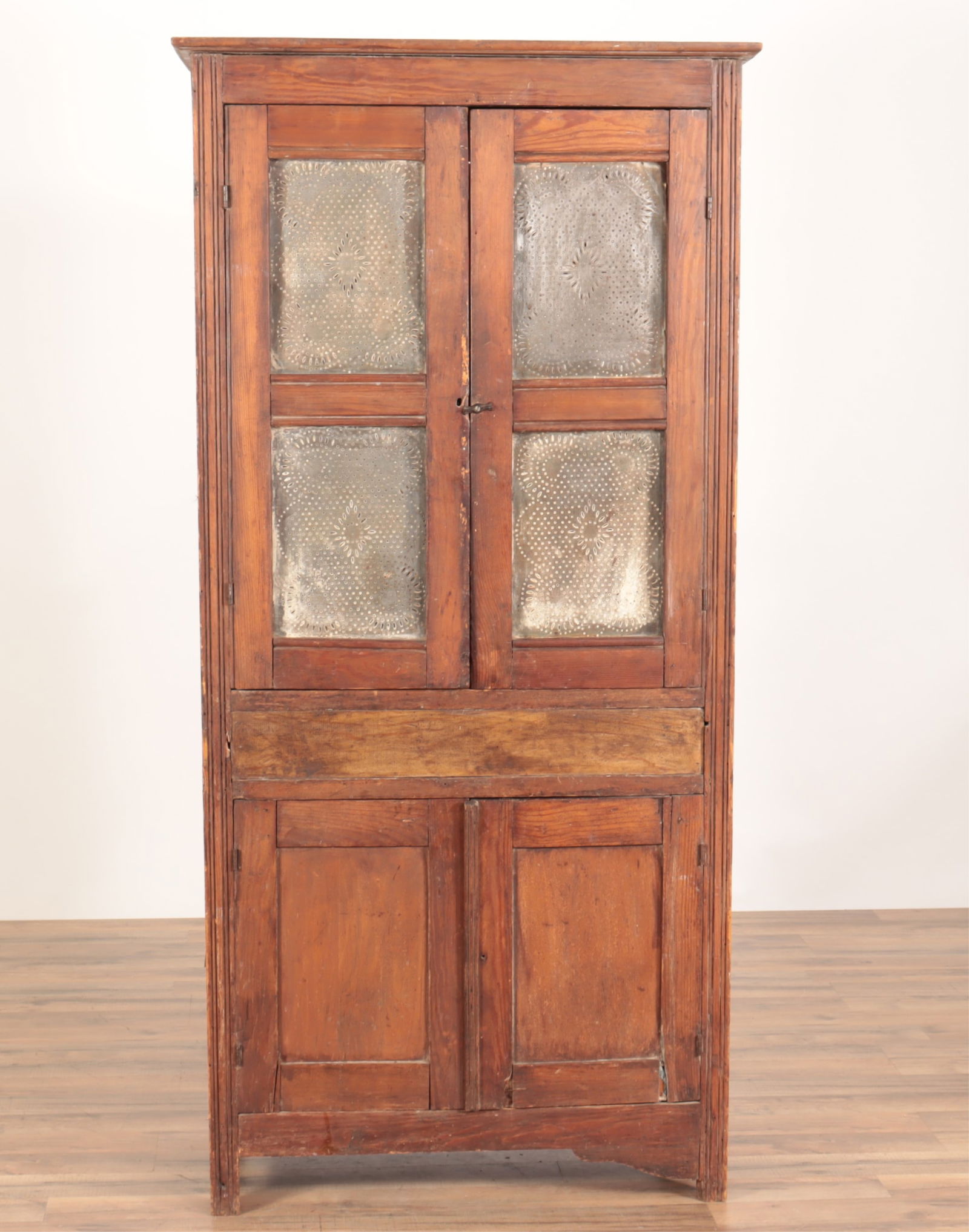 Country Stained Pine Pie Safe (1 of 7)