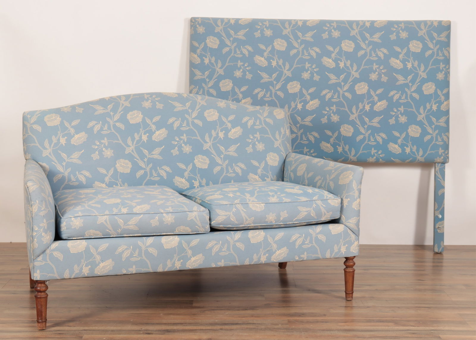 Federal Style Cherry Sofa and Full Headboard (1 of 10)