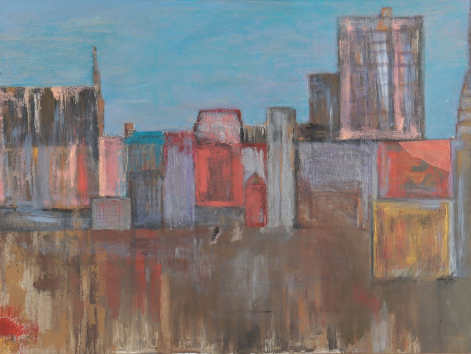 Unknown Artist - Abstract Cityscape A/C (1 of 6)
