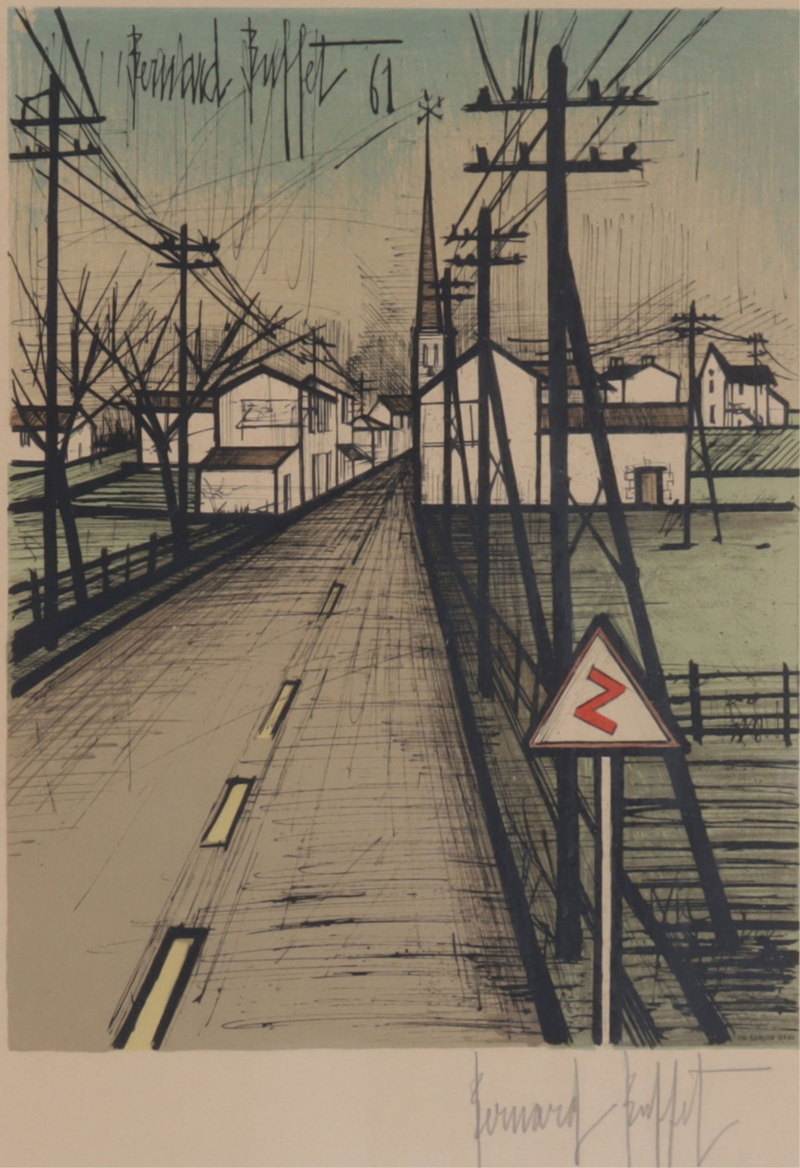 Bernard Buffet - La Route, Lithograph (1 of 5)
