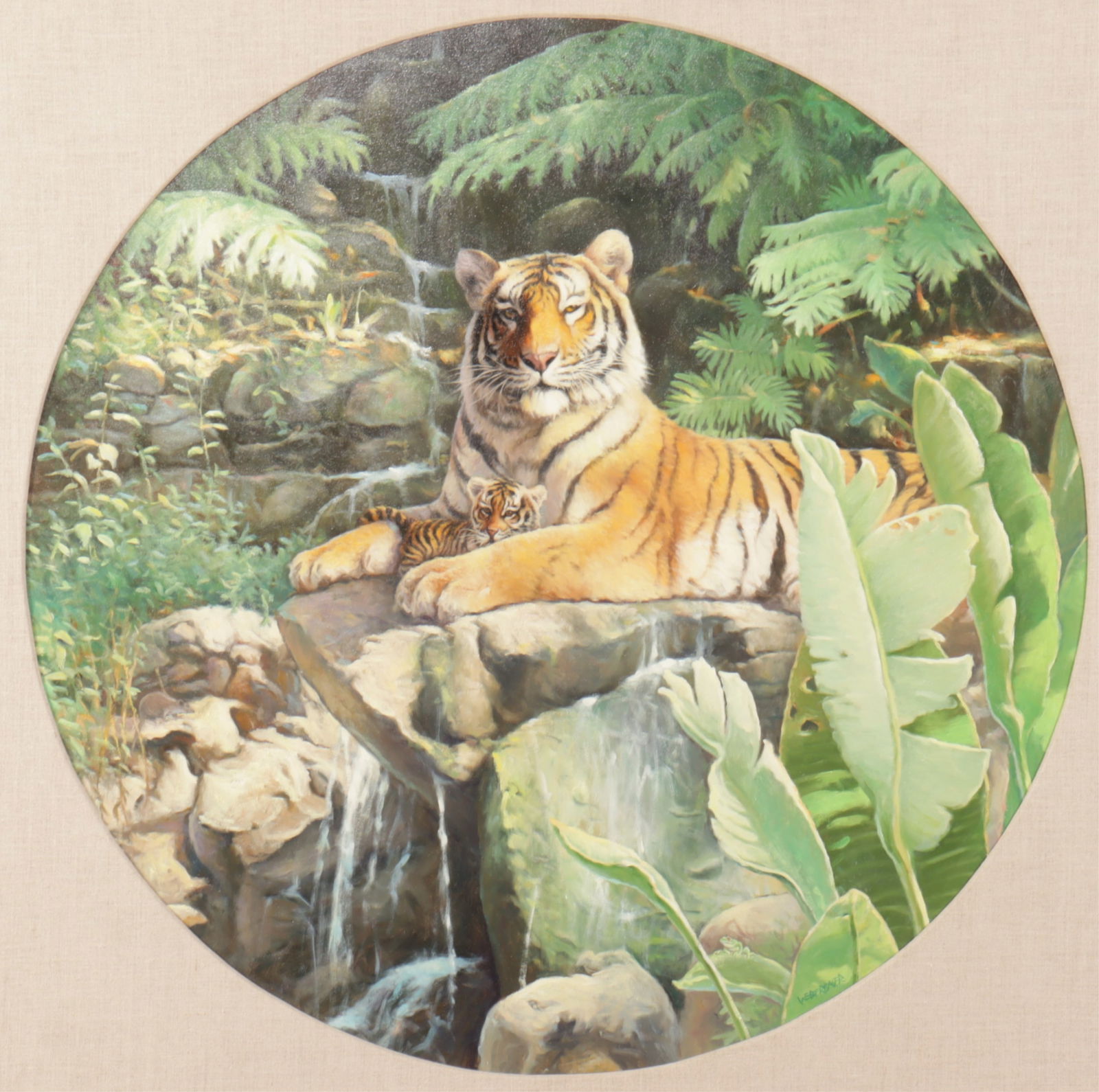 Wayne Weberbauer - Resting at the Falls, Acrylic (1 of 5)