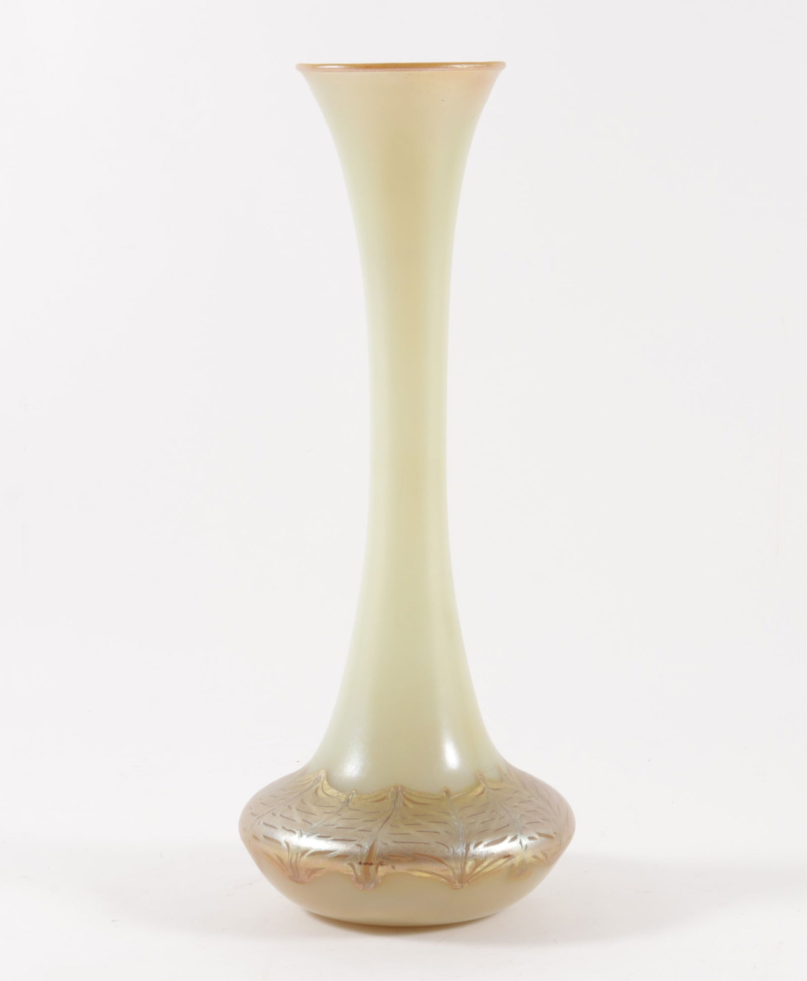 Tiffany Favrile Pulled Feather Glass Vase (1 of 7)