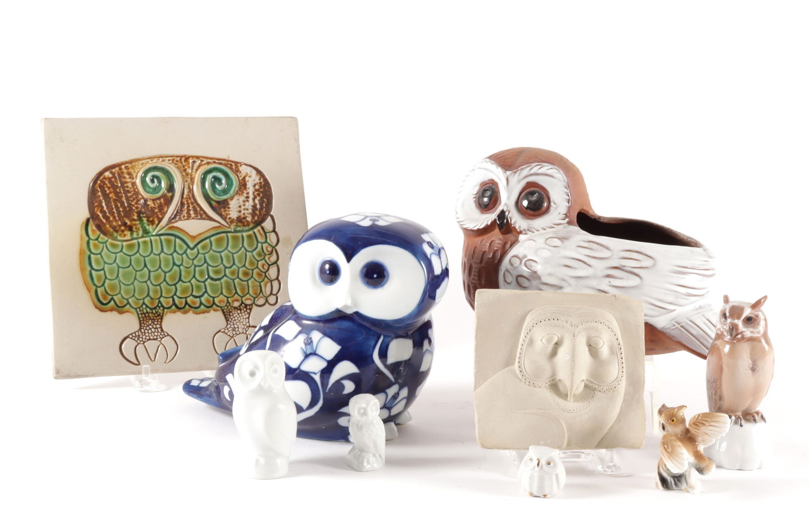Porcelain and Ceramic Owl Related Items (1 of 9)