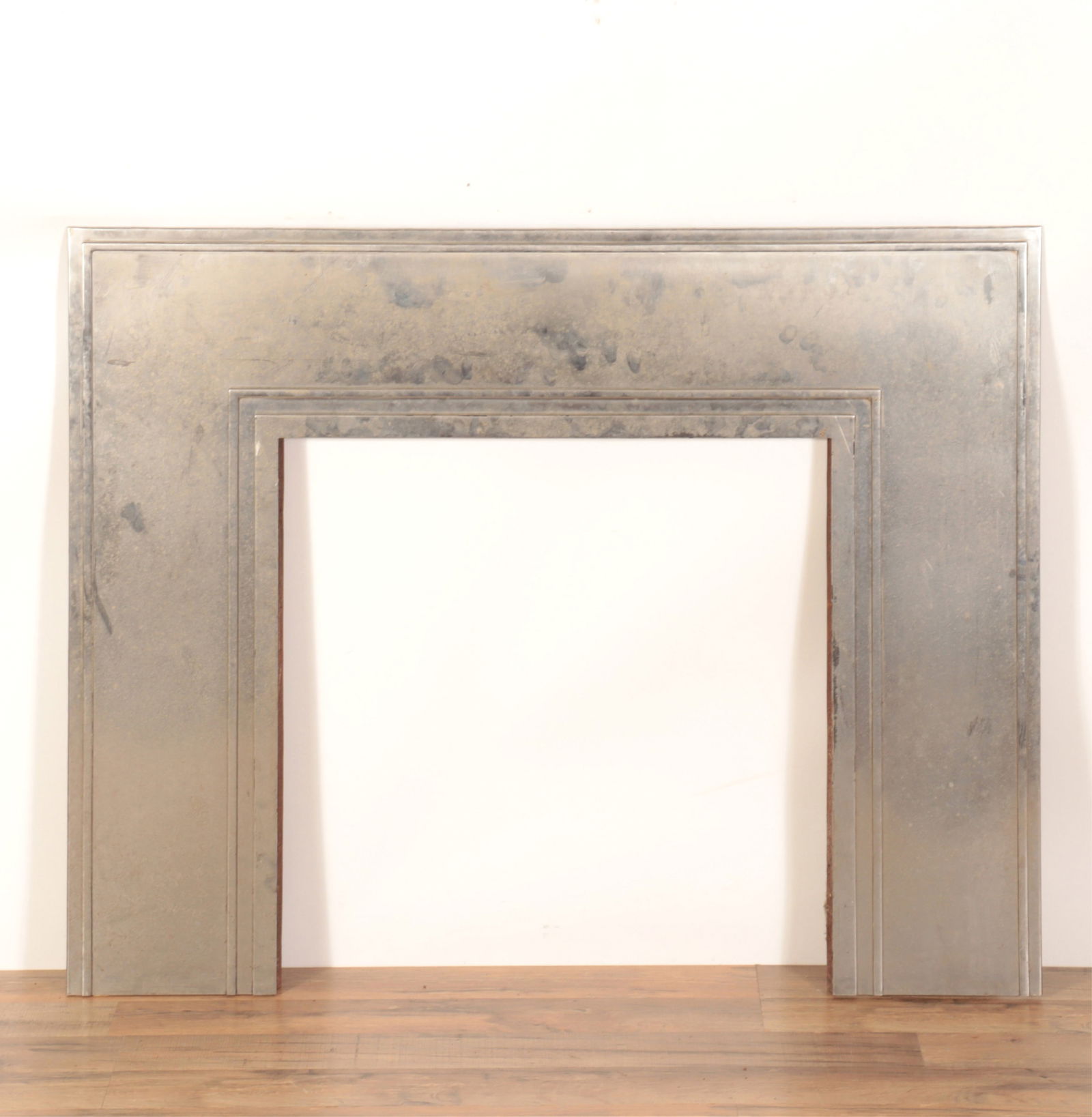 Art Deco Polished Metal Fireplace Surround, c 1930 (1 of 6)