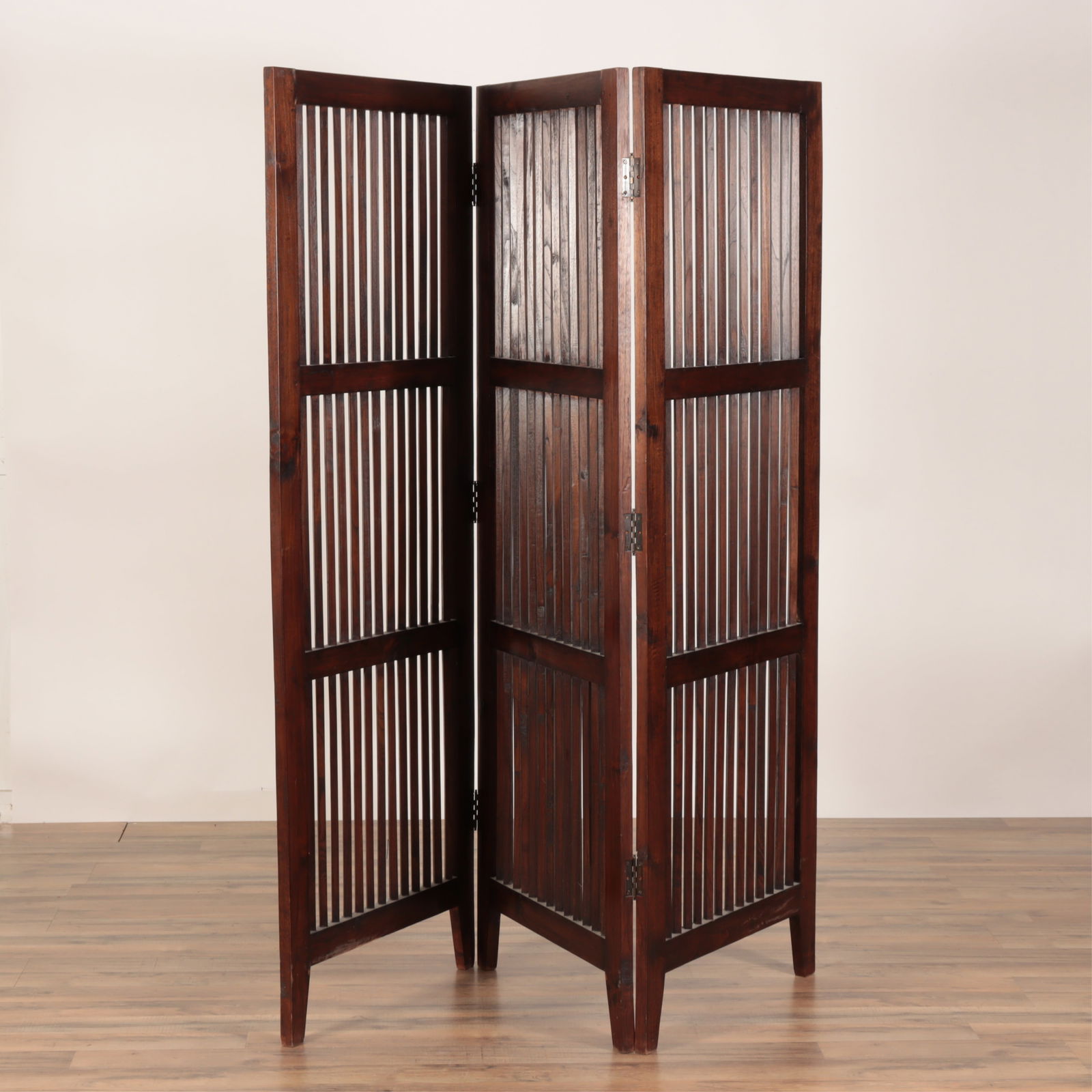 Contemporary Teak Three-Panel Screen (1 of 4)
