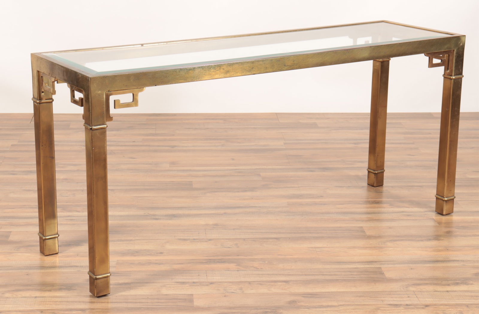 Modern Brass Chinese Style Console Table (1 of 5)