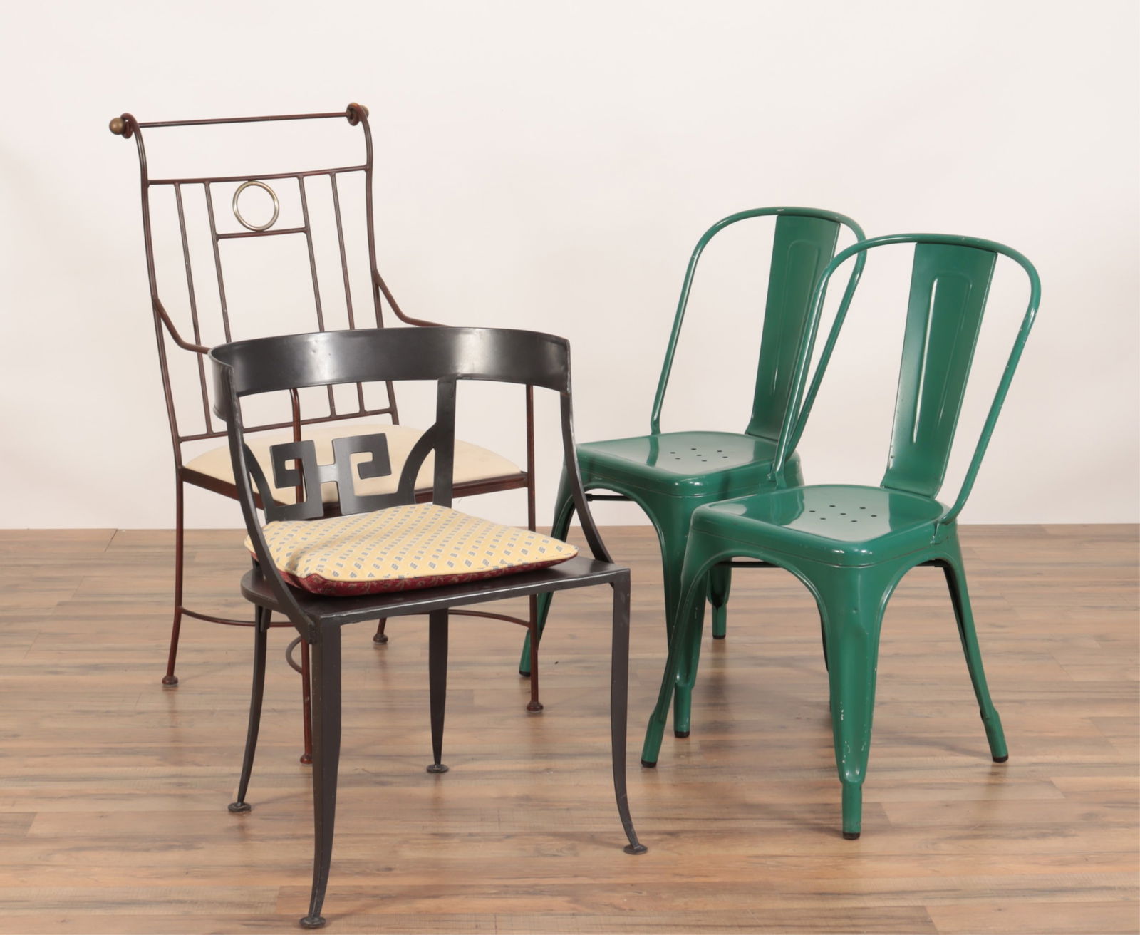 Classical Metal Armchairs & Painted Chairs (1 of 9)