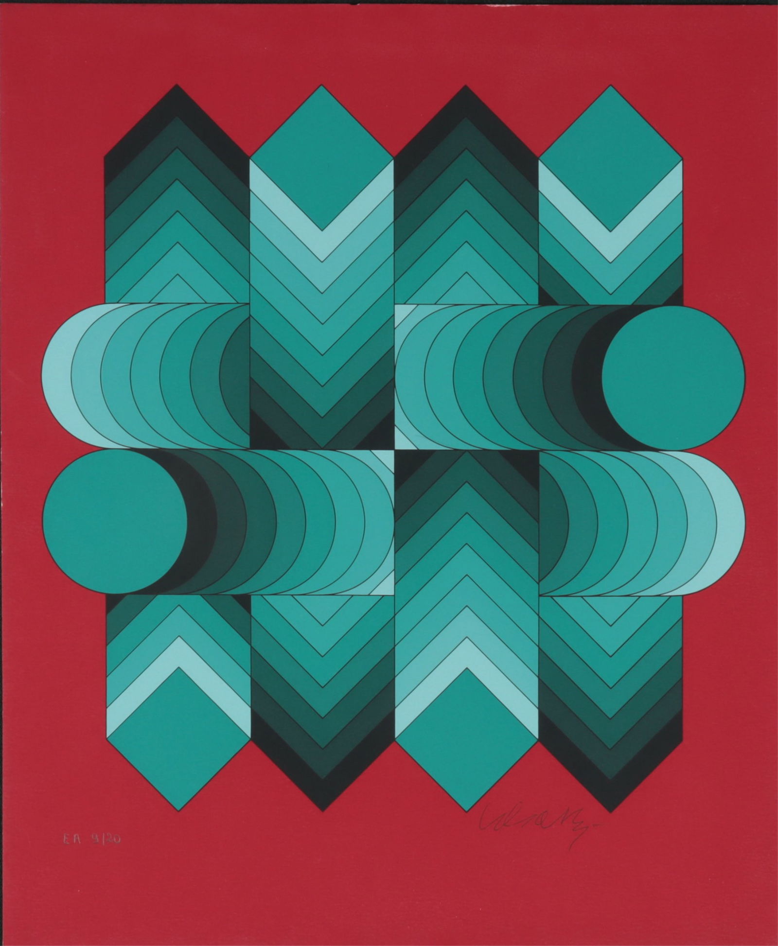 Victor Vasarely - Color Fugue - Serigraph (1 of 5)