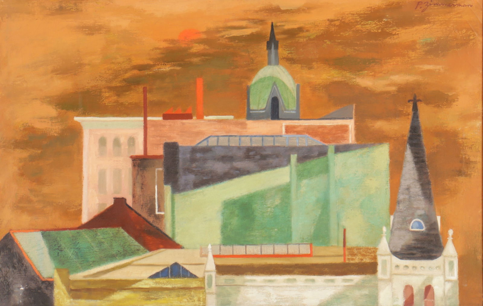 Paul Zimmerman - City Rooftops - O/C (1 of 6)