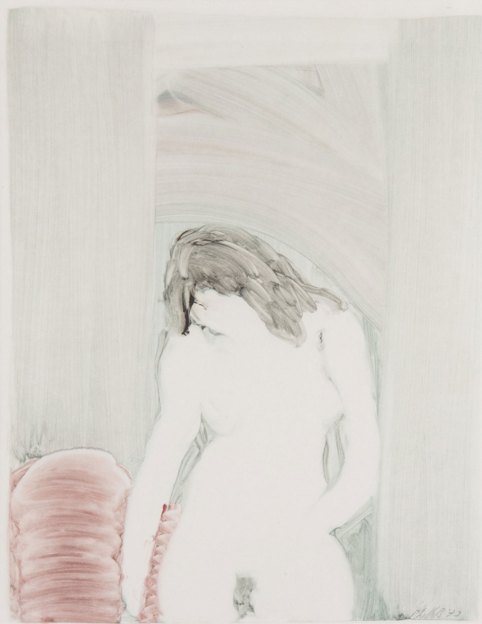 Matt Phillips - Young Girl - Monotype (1 of 7)