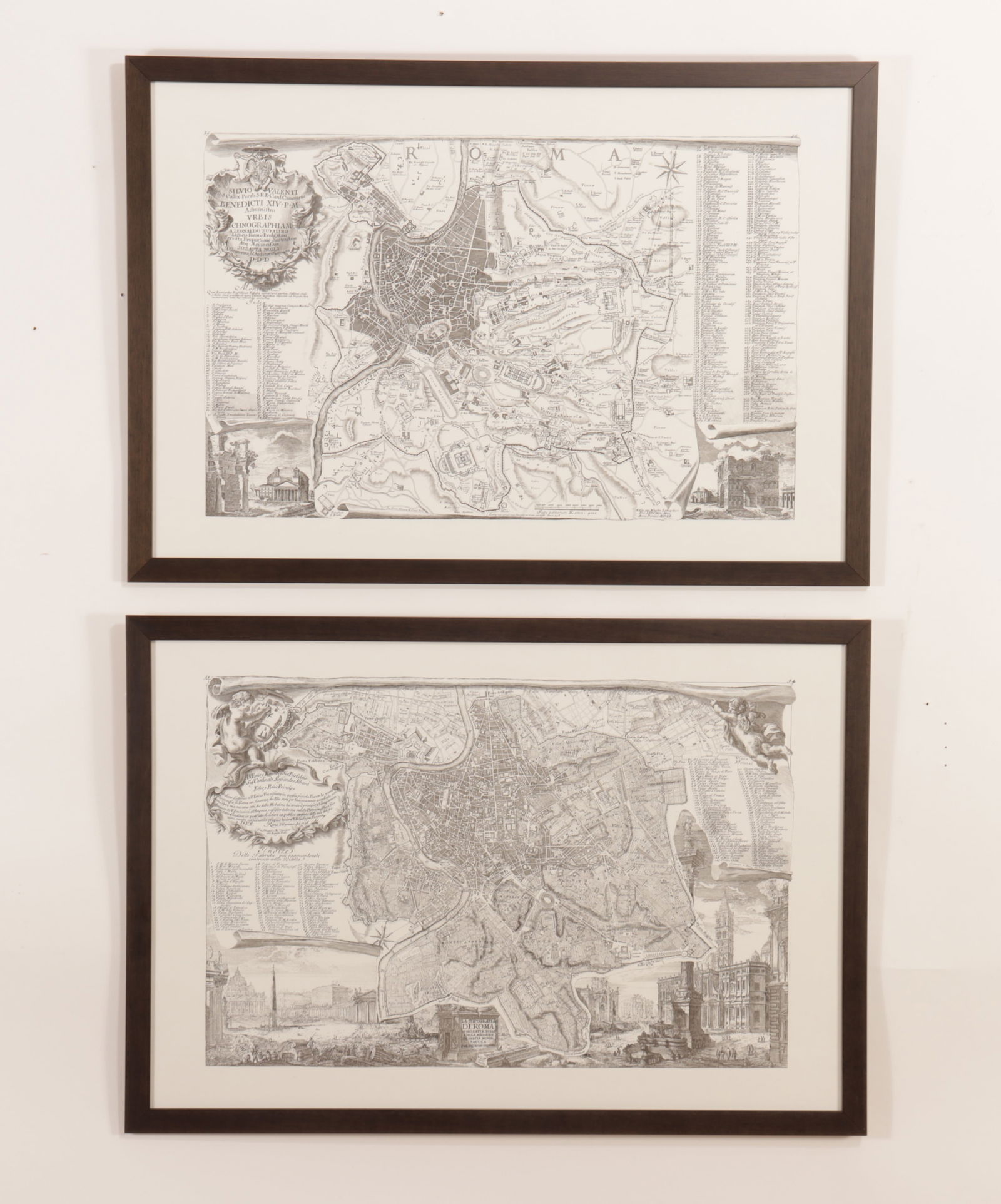 Aftr. Giambattista Nolli & Piranesi Roma Maps (1 of 9)