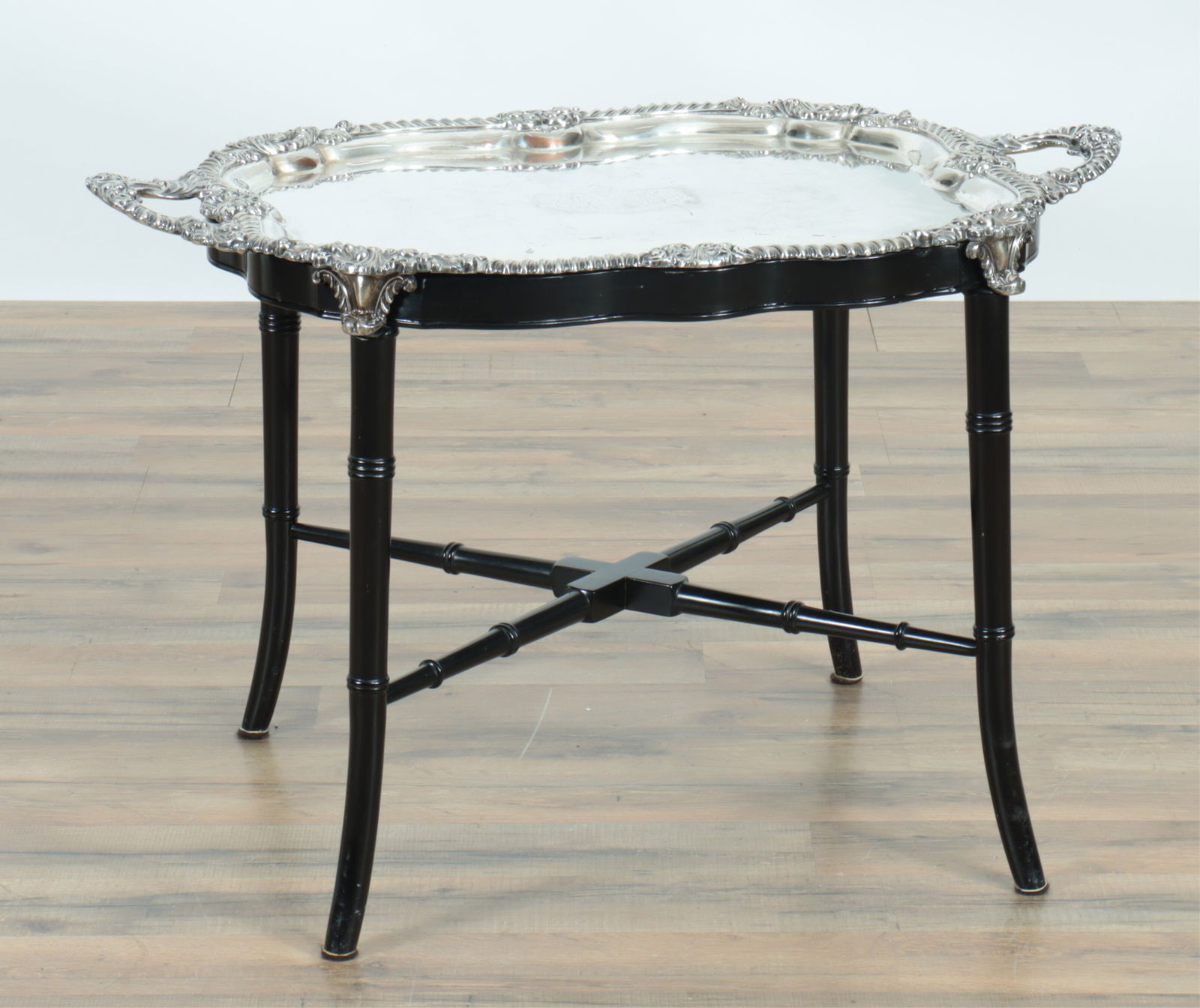 English Regency Style Armorial Tray on Stand (1 of 6)