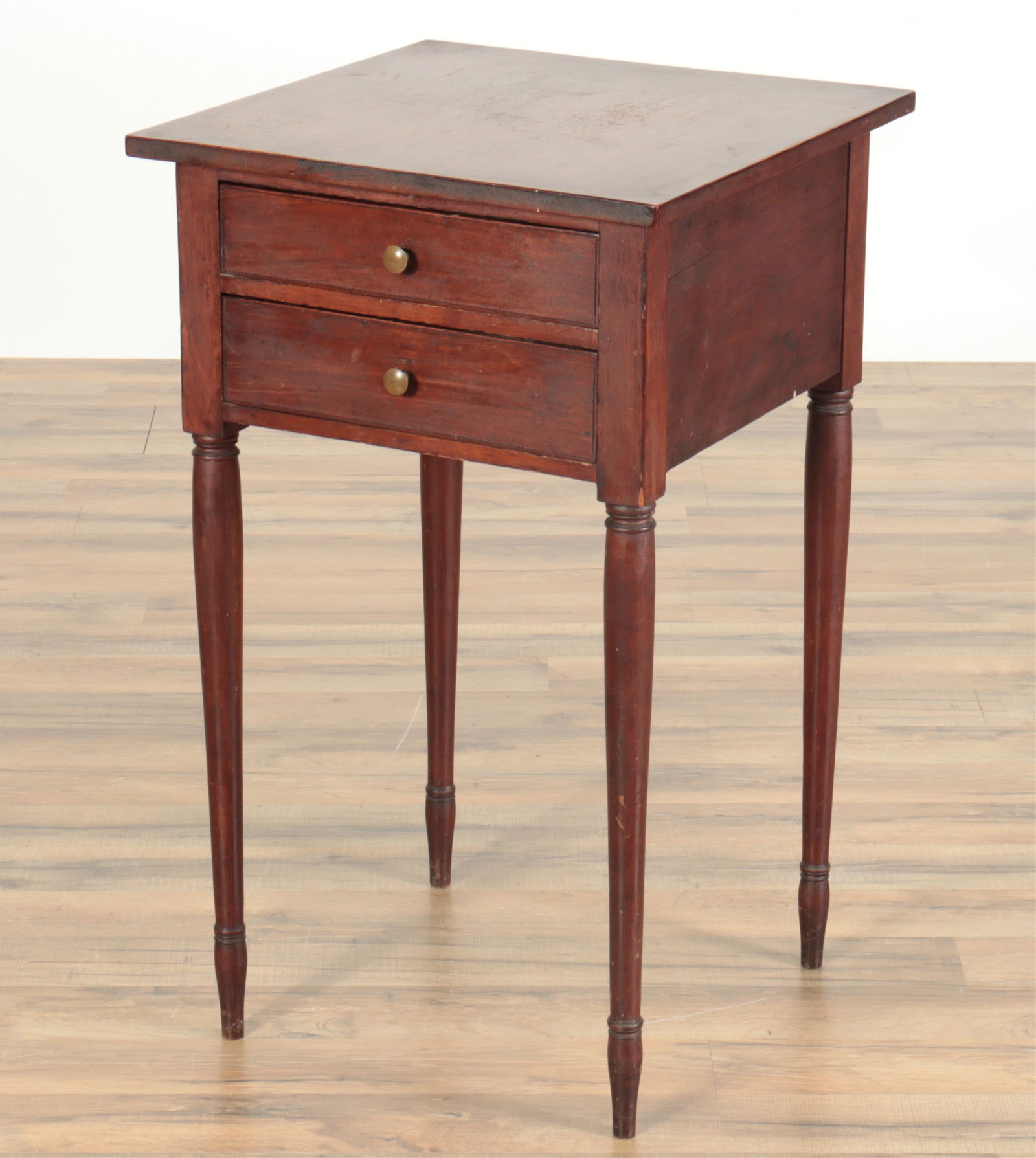 Late Federal Cherry Side Table, 19th C (1 of 6)